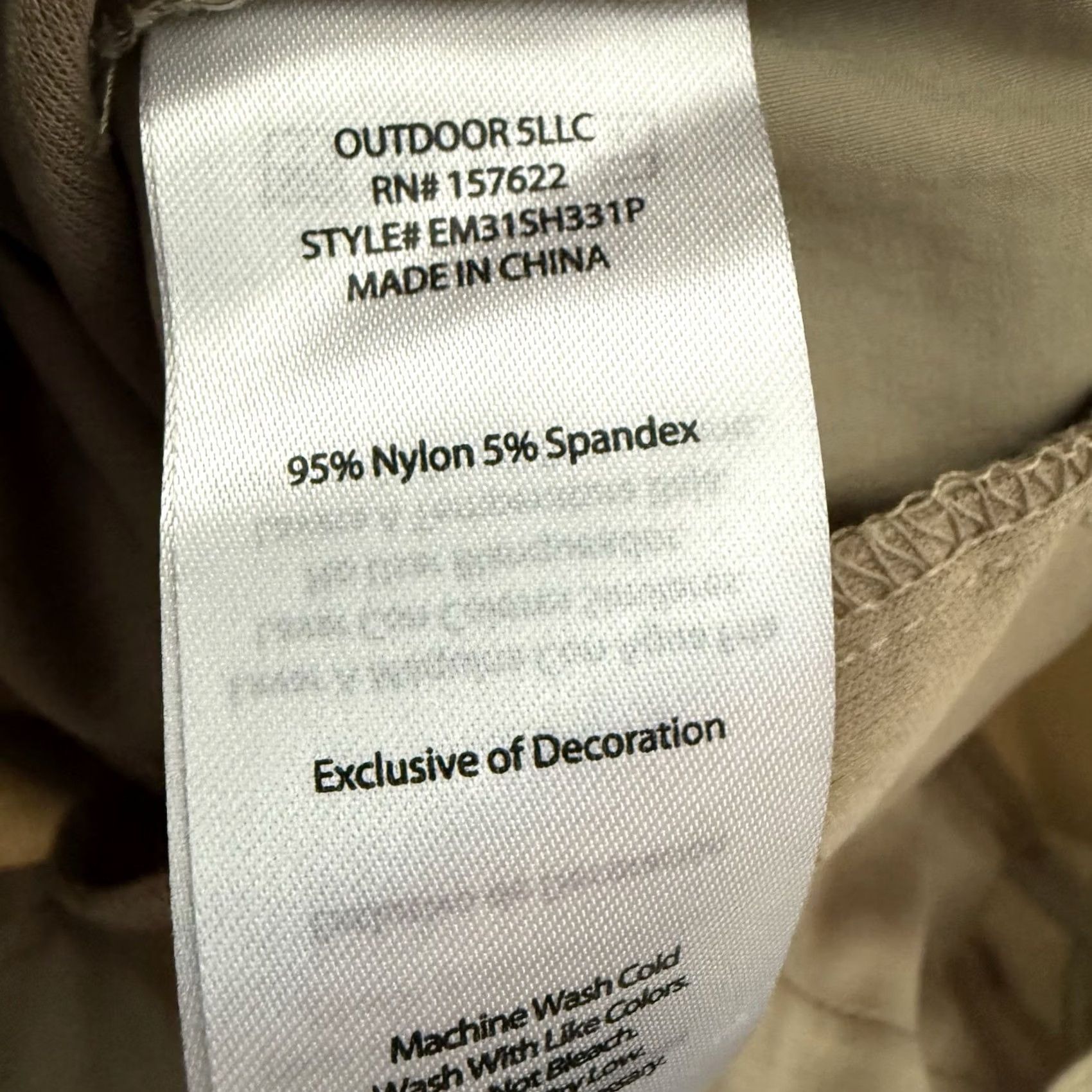 Eddie Bauer Eddie Bauer Cargo Shorts Mens 32 Tan Zipper Stretch 10" Hiking Flat Front Size US 32 / EU 48 - 4 Thumbnail