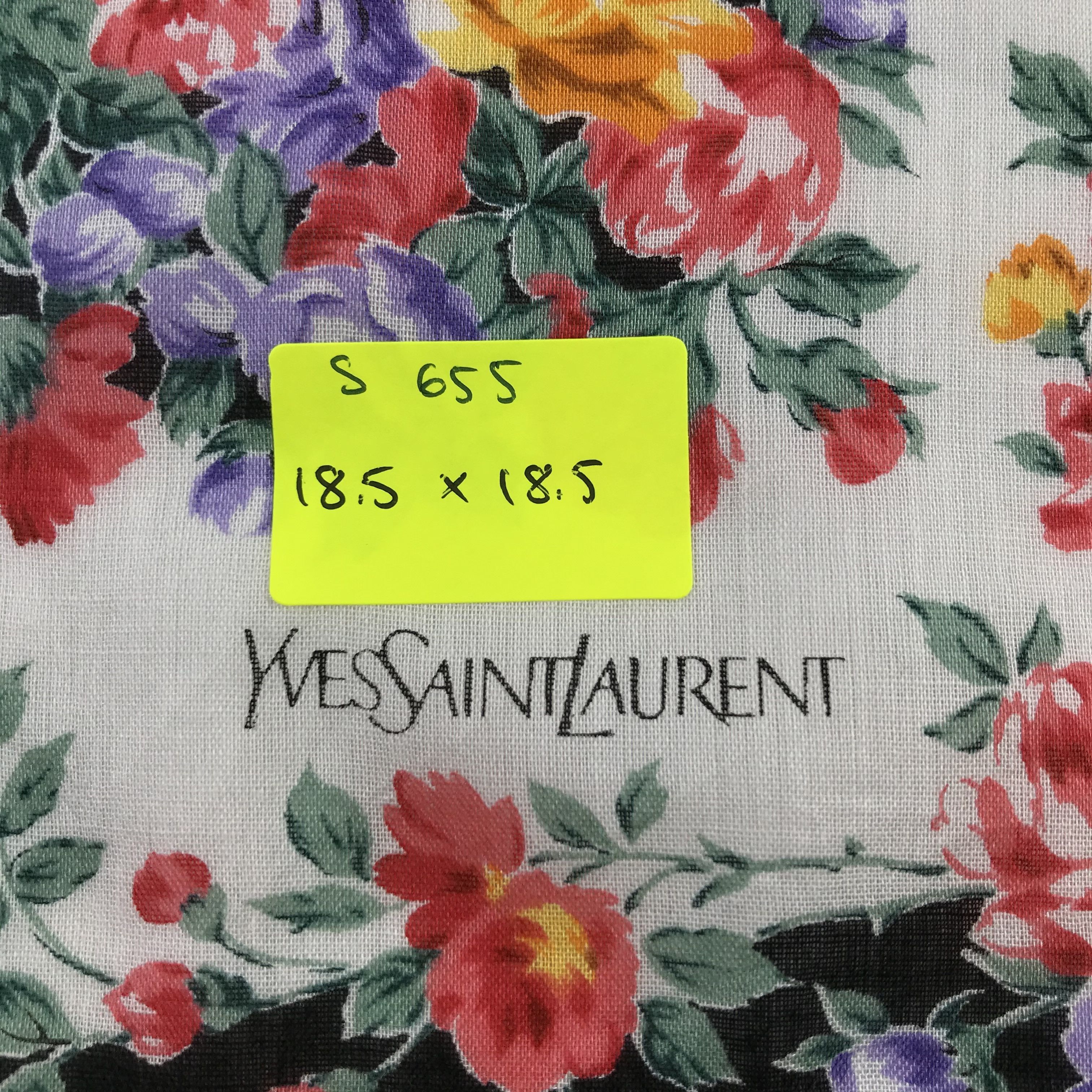 Vintage × Yves Saint Laurent Yves Saint Laurent Bandana / Handkerchief /Neckerchief -S655 Size ONE SIZE - 5 Thumbnail