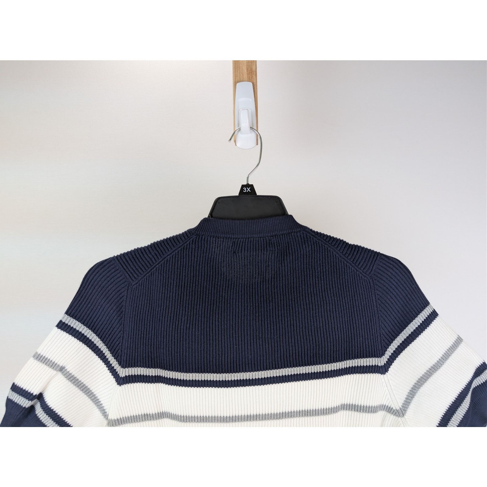 Brunello Cucinelli o1rshd1 CC20 Short-Sleeve Striped Crewneck Sweater navy blue Size US M / EU 48-50 / 2 - 9 Thumbnail