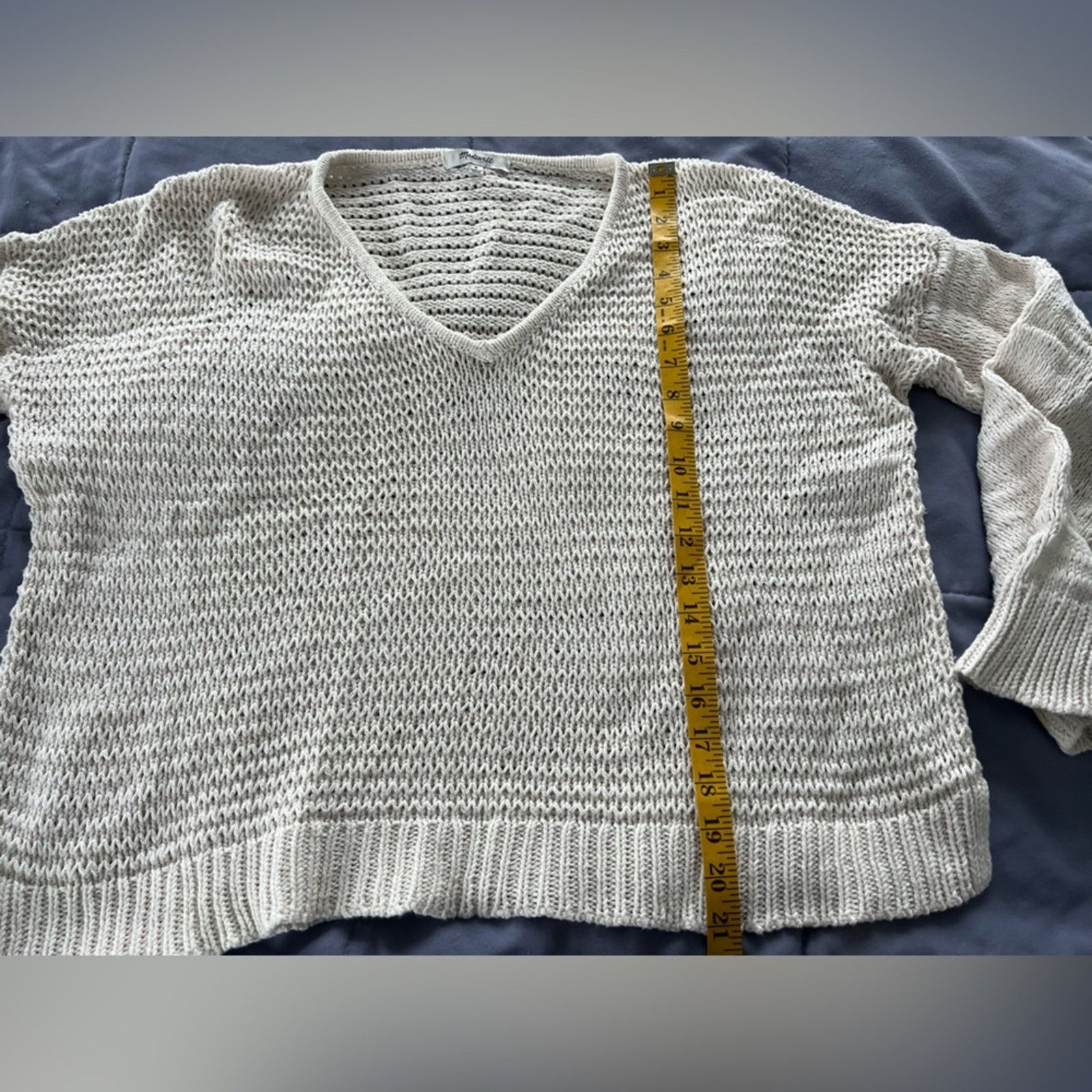 Madewell Madewell Knit Cropped Sweater Size M Size M / US 6-8 / IT 42-44 - 3 Thumbnail