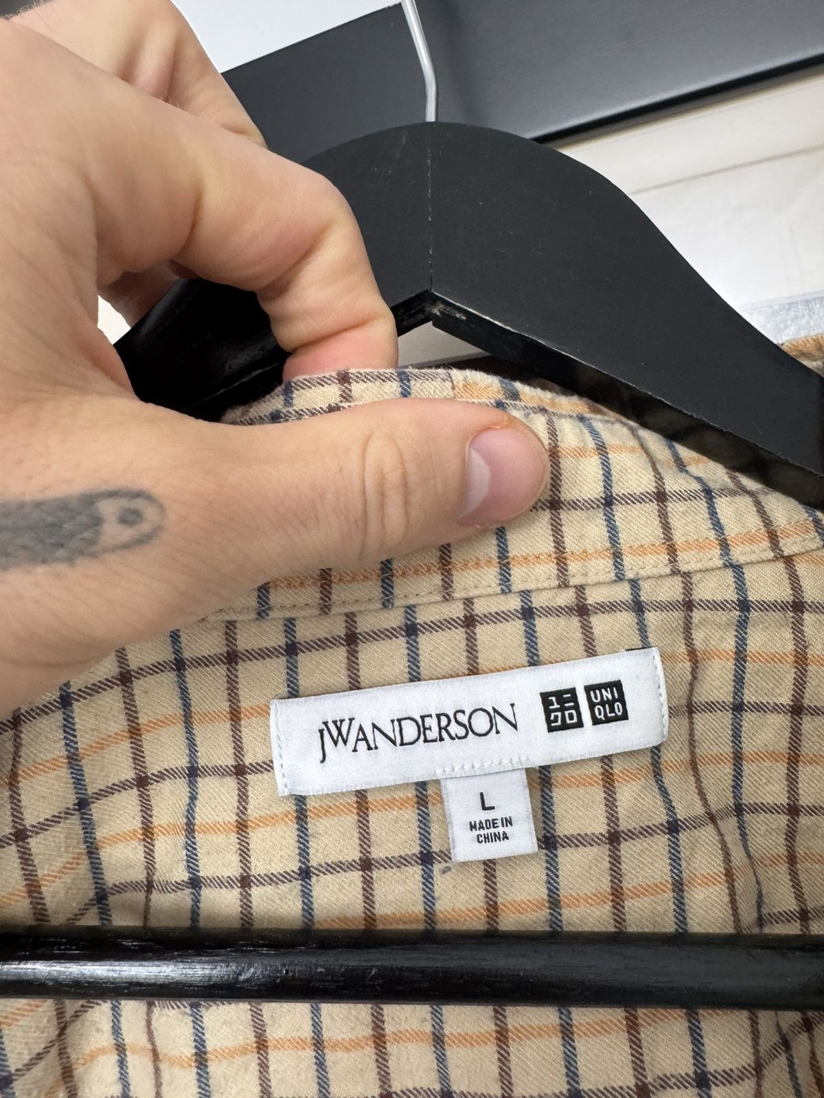 Uniqlo J.W. Anderson X Uniqlo Flannel Button Up Shirt Rare Designer Size US L / EU 52-54 / 3 - 5 Thumbnail