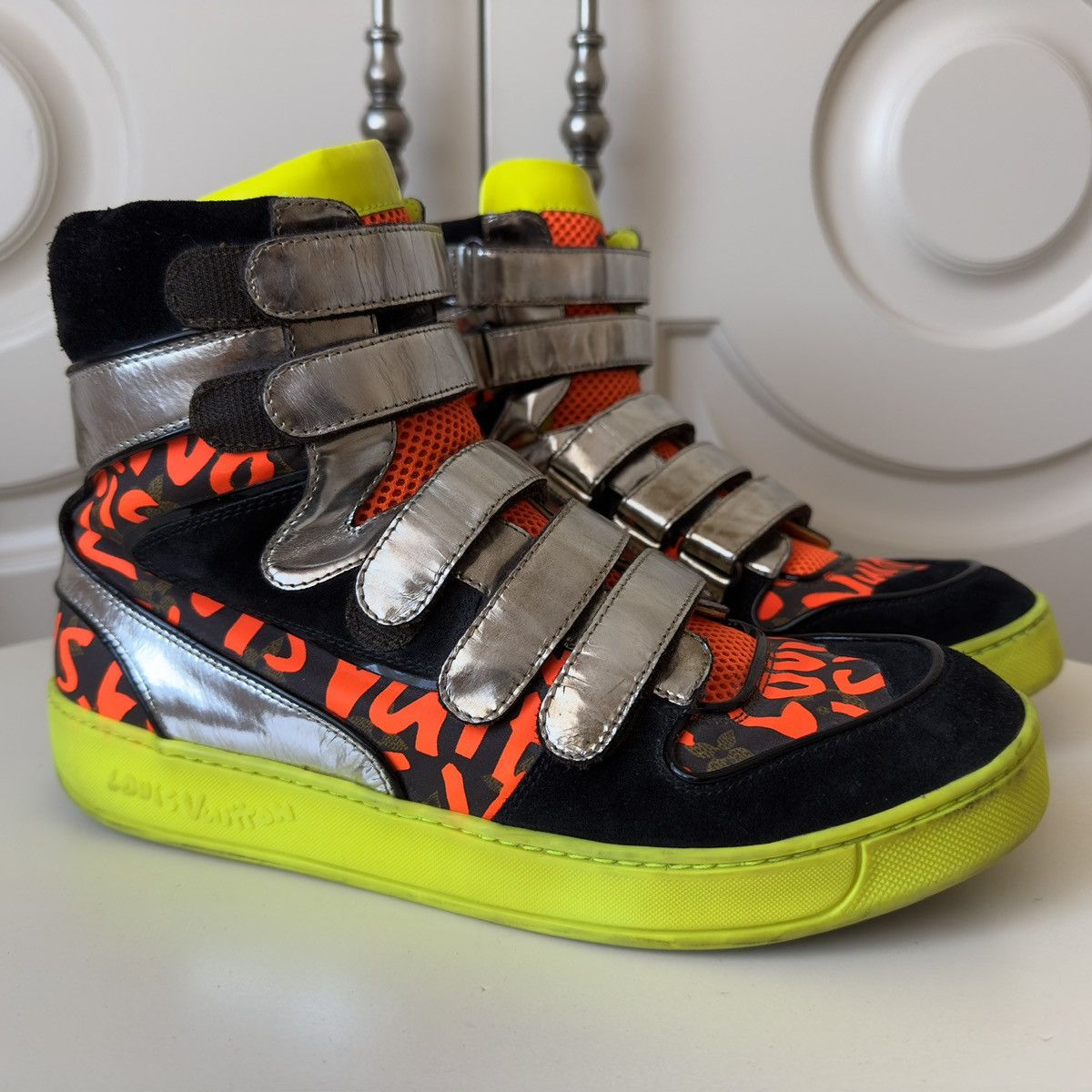Louis Vuitton × Stephen Sprouse Louis Vuitton x Stephen Sprouse Graffiti High-Top Sneakers Size US 9.5 / EU 42-43 - 6 Thumbnail