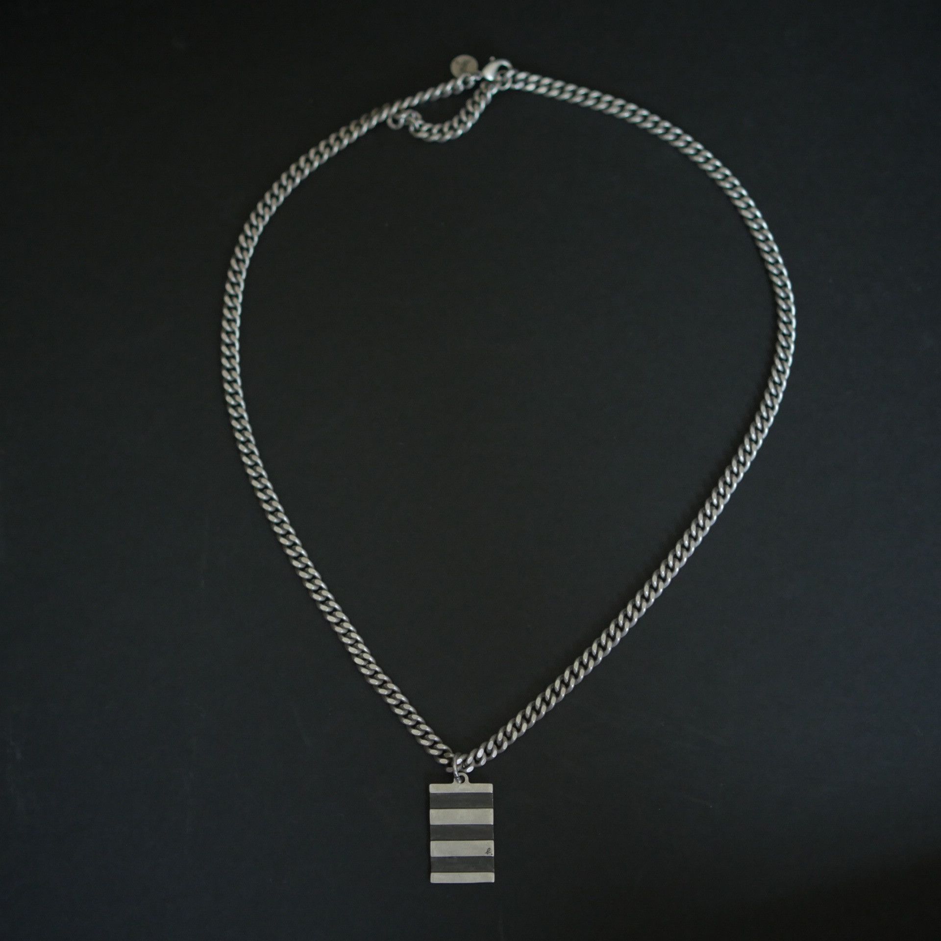 agnes b. Agnès b. cuban link with pendant Size ONE SIZE - 4 Thumbnail