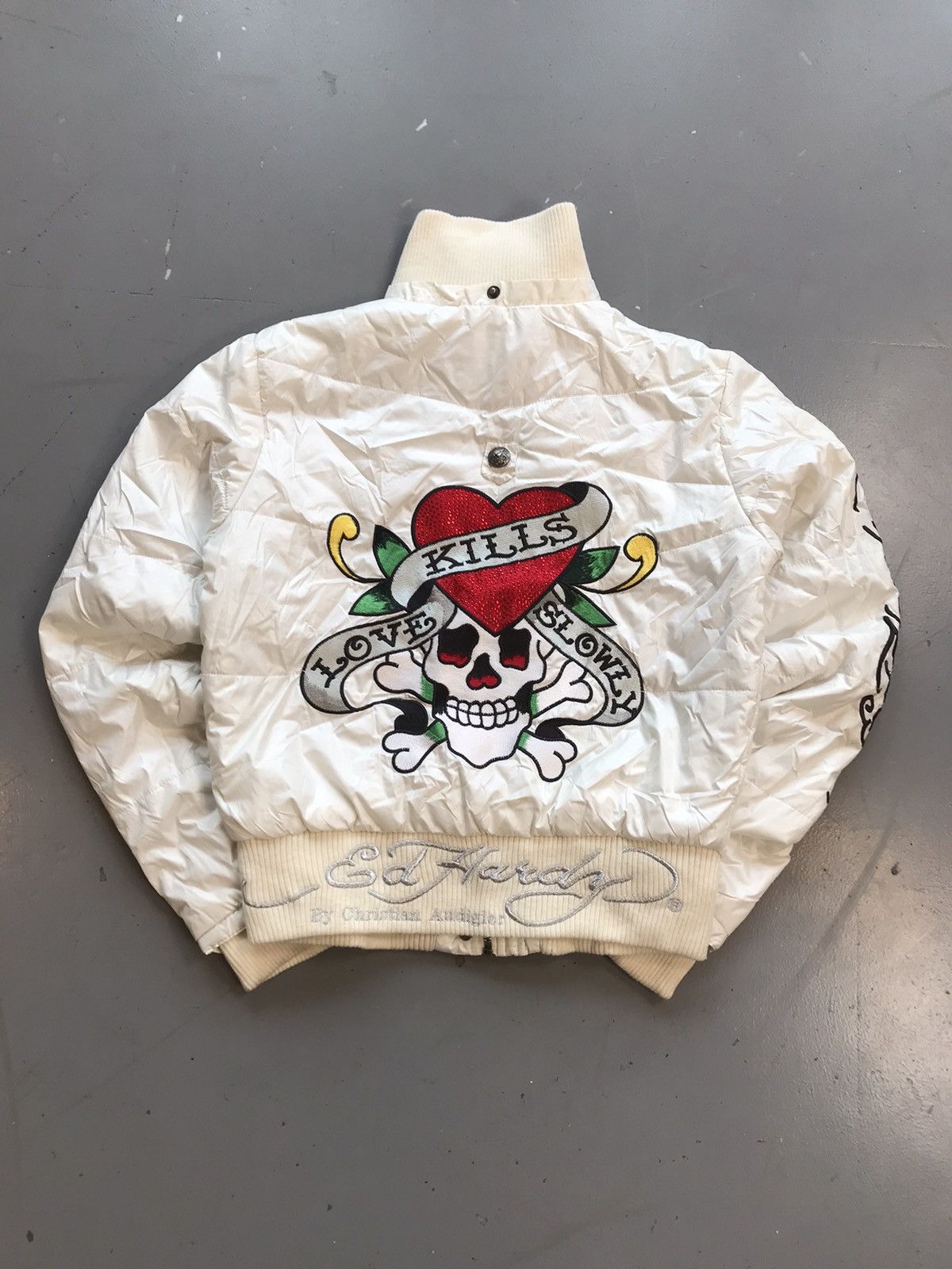 Christian Audigier クリスチャンオードジェー　スカル　サイズL christian-a-zip24.jpg