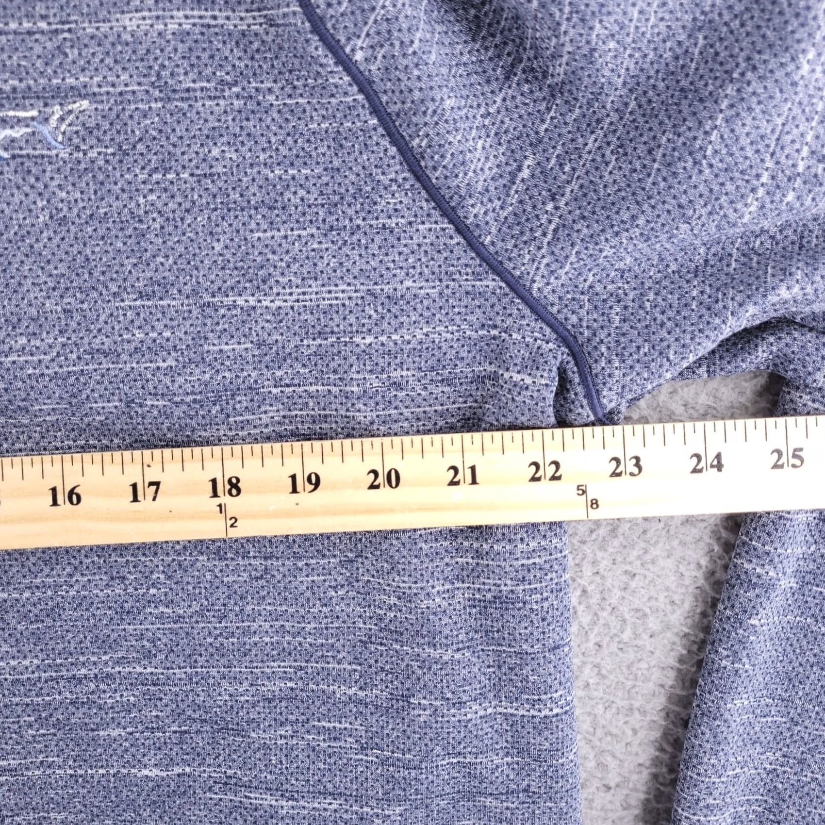 Vintage Greg Norman Sweater Mens Large Blue Quarter Zip Heather Golf Performance Size US L / EU 52-54 / 3 - 6 Thumbnail