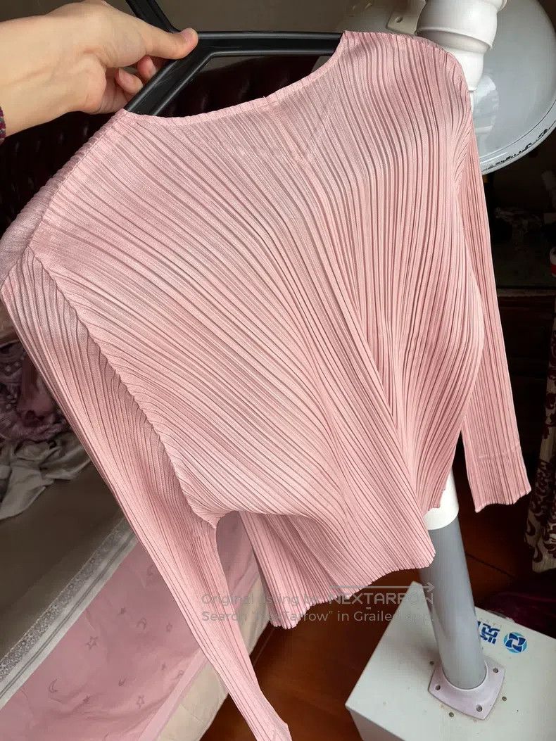 Issey Miyake Issey Miyake Cherry Blossom Pink Cardigan Size L / US 10 / IT 46 - 6 Thumbnail