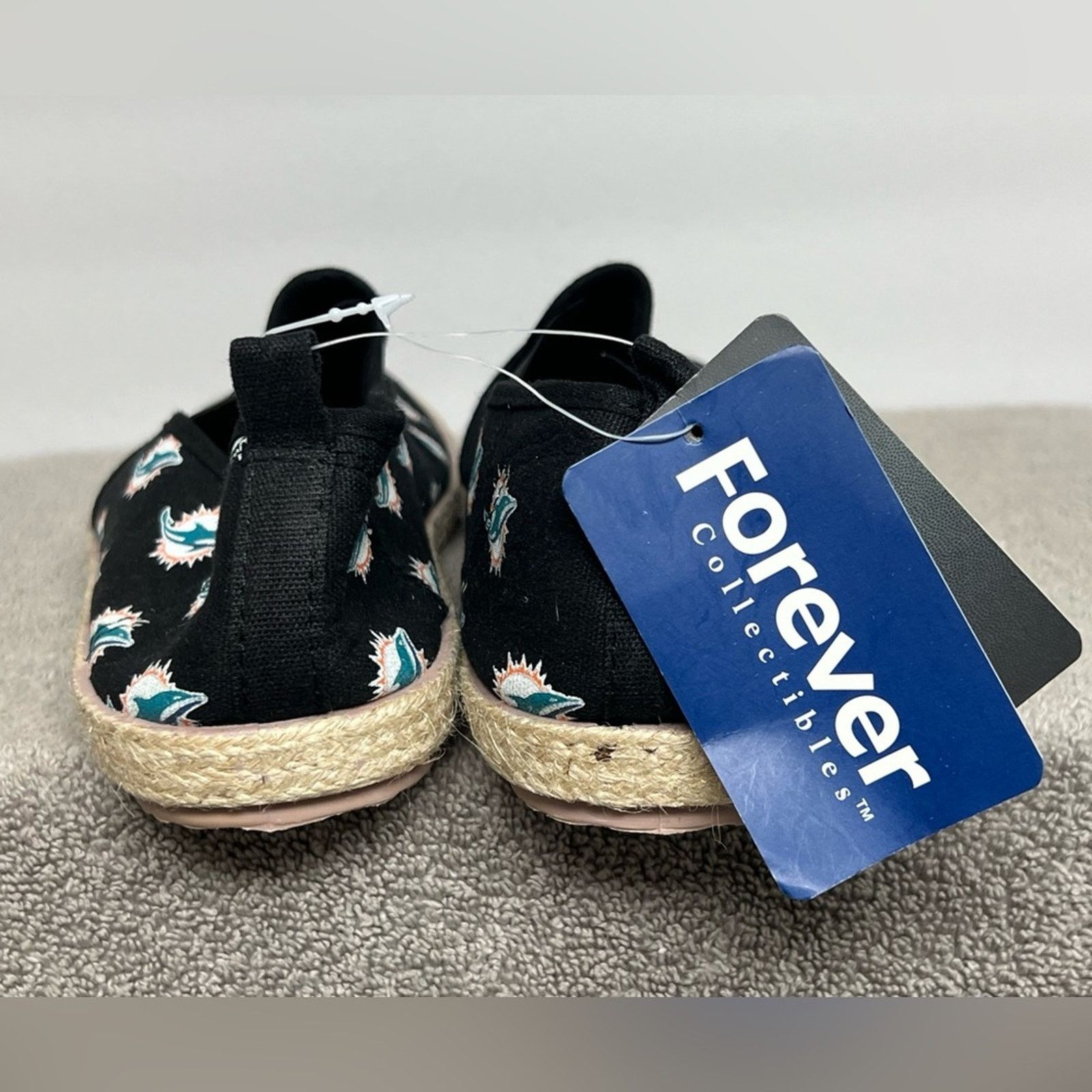 NFL FOCO Women's Miami Dolphins Espadrille Canvas Shoe NEW 11-12 Size US 11 / IT 41 - 5 Thumbnail