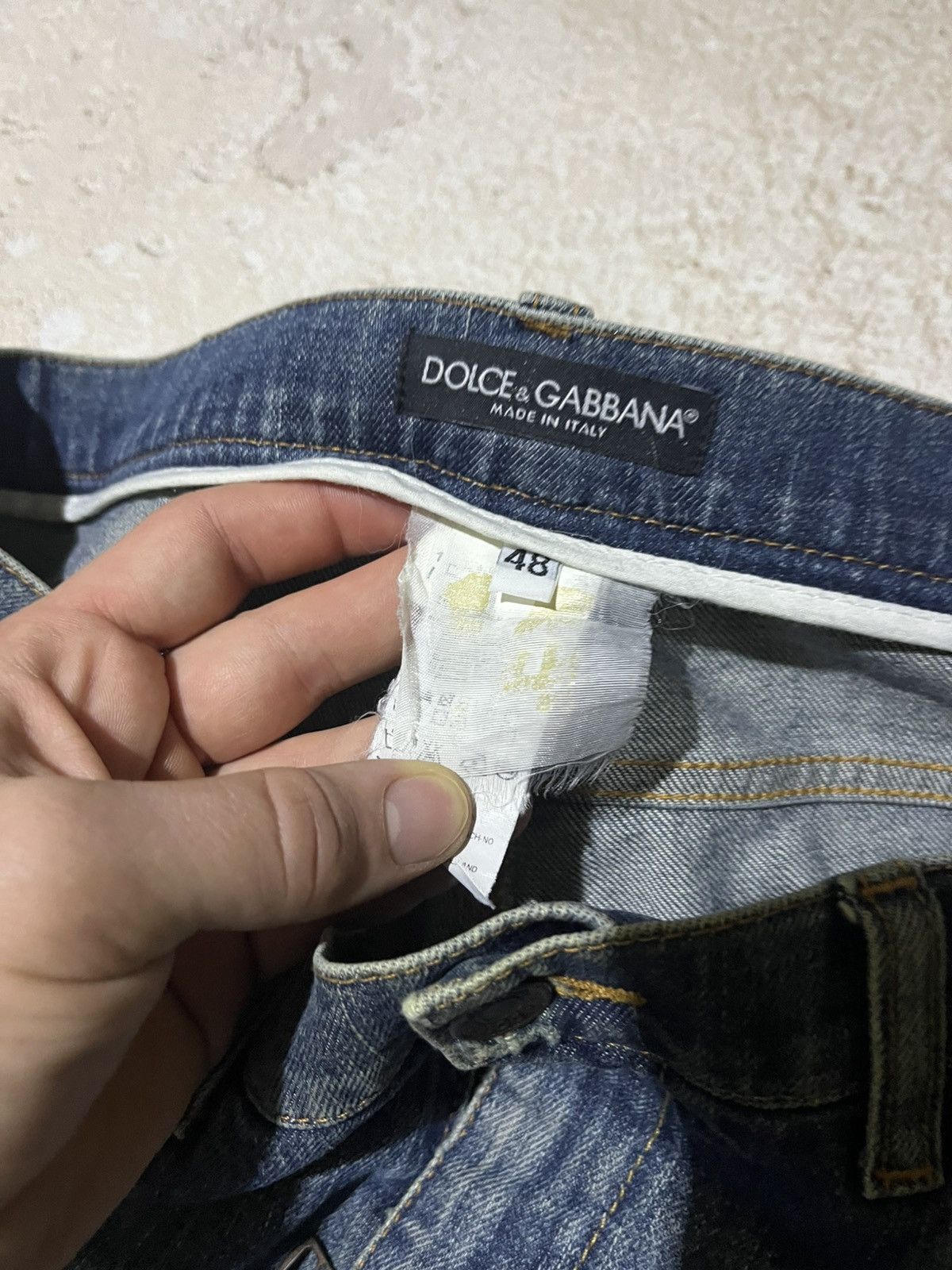 Dolce & Gabbana Dolce & Gabbana Archive Faded Blue Denim Jeans Y2K Size US 33 - 7 Thumbnail