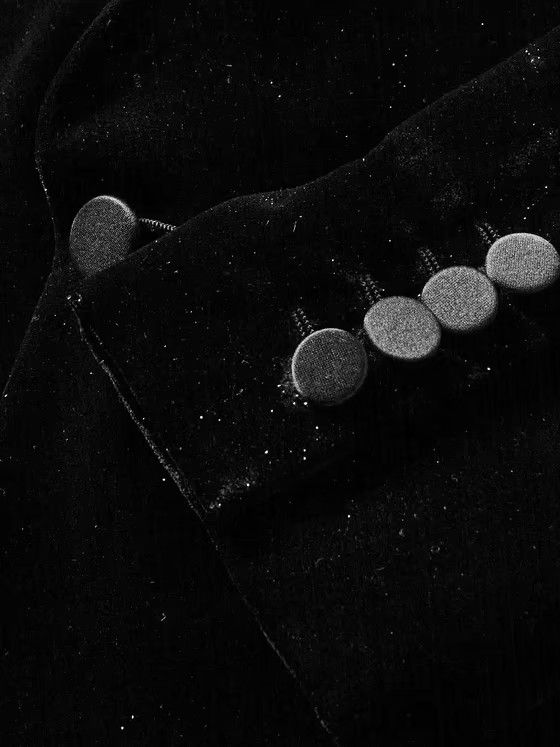 Saint Laurent Paris o1bcso1str1124 Velvet Blazer in Black Size US L / EU 52-54 / 3 - 4 Thumbnail