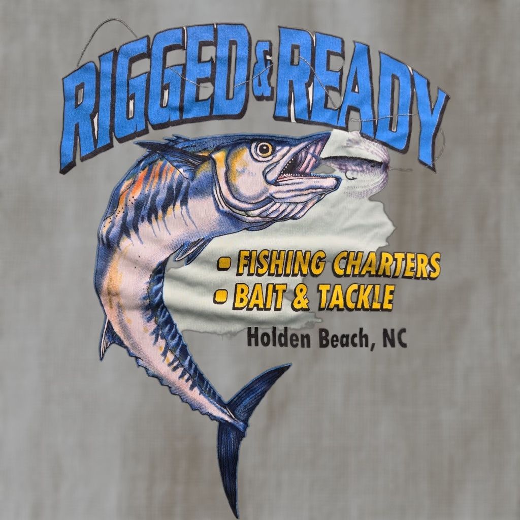 Vintage VINTAGE No (omit) Holden Beach NC UPF 50+ Vacation Fishing Shirt Adult XL Green Graphic T-Shirt Beach Mens Size US XL / EU 56 / 4 - 1 Thumbnail
