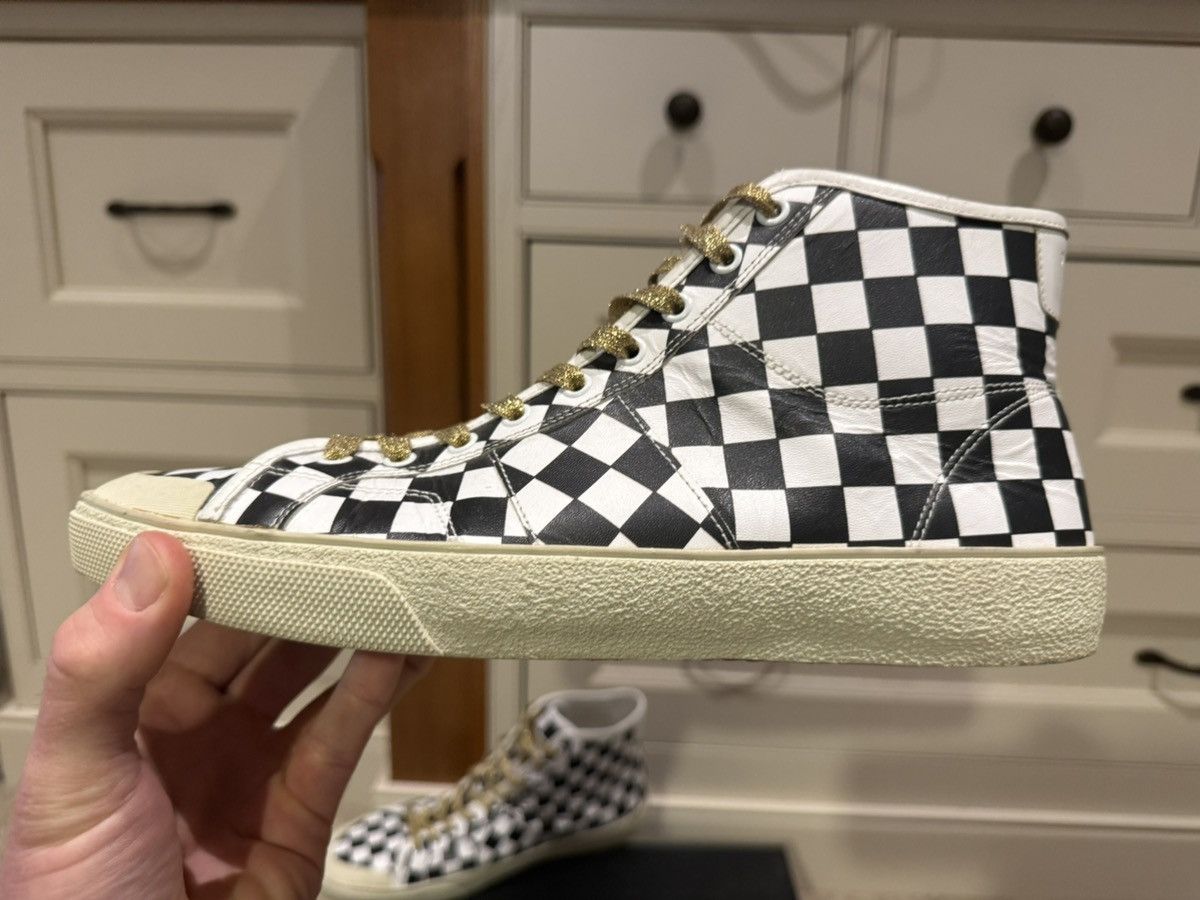 Saint Laurent Paris SS16 Saint Laurent surf sound checkered SL37 sneakers 45 Size US 12 / EU 45 - 5 Thumbnail