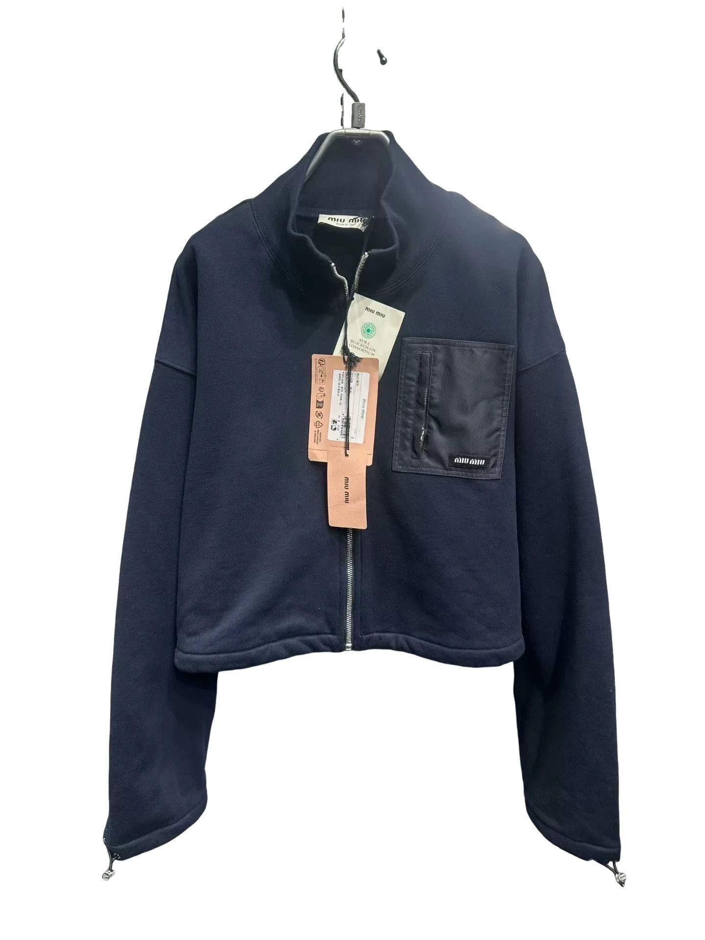 Miu Miu Miu Miu Logo Pocket Zip-Up Jacket S Size S / US 4 / IT 40 - 1 Thumbnail
