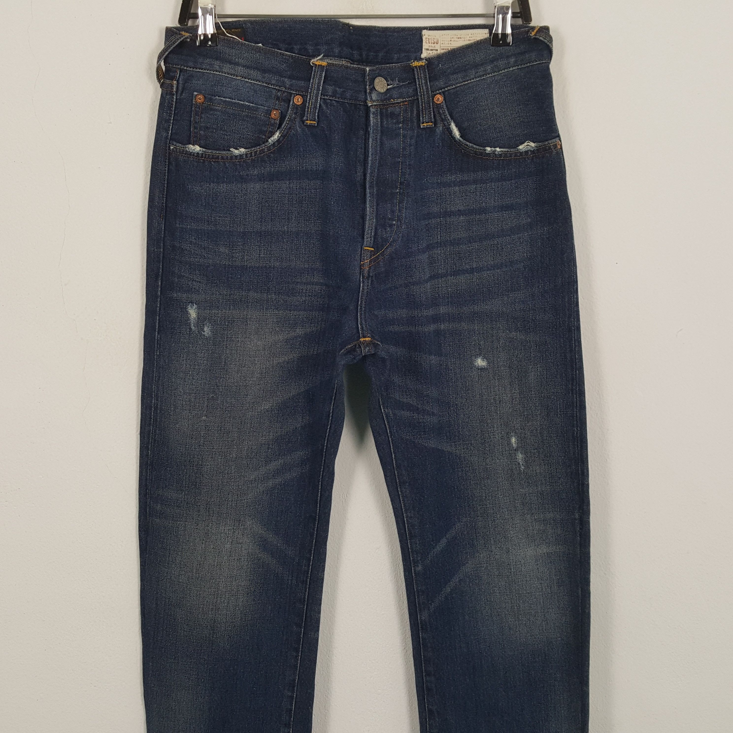 Evisu × Vintage EVISU Japanese Brand Custom Daicock Style Jeans Size US 31 - 5 Thumbnail