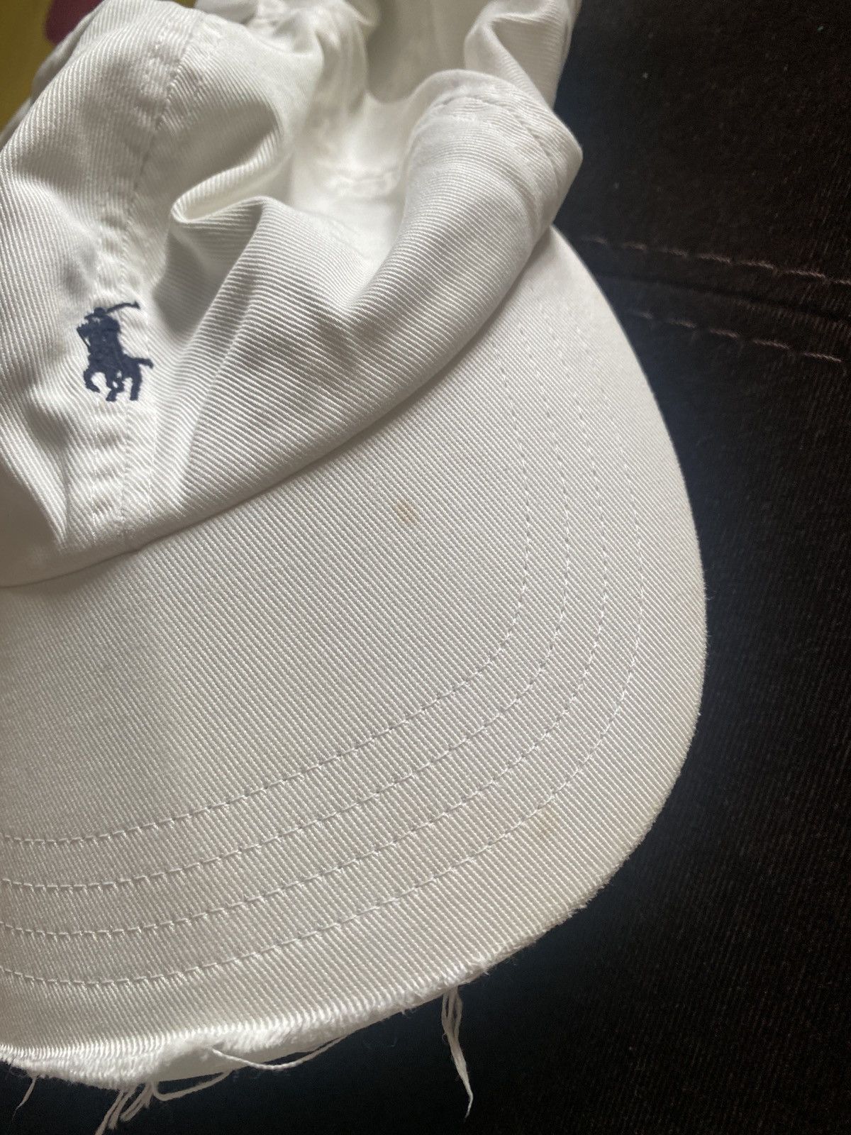 Ralph Lauren × Vintage Vintage trashed distreesed Ralph lauren Small pony cap Size ONE SIZE - 4 Thumbnail