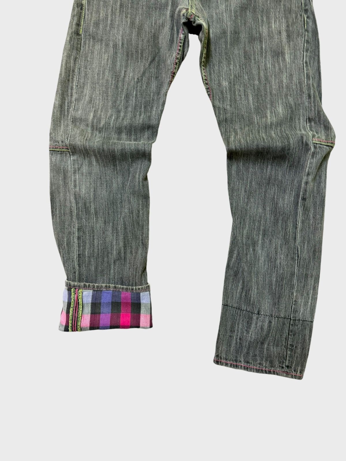 If Six Was Nine Dominate Handcrafted Plaid Tartans Junya Watanabe Denim Size US 32 / EU 48 - 7 Thumbnail