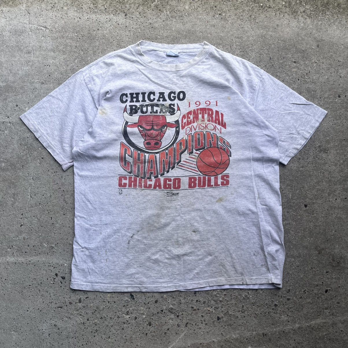 NBA × Salem Sportswear × Vintage Salem Vintage NBA Chicago Bulls 1991 NBA Finals Champions Size US XL / EU 56 / 4 - 1 Thumbnail