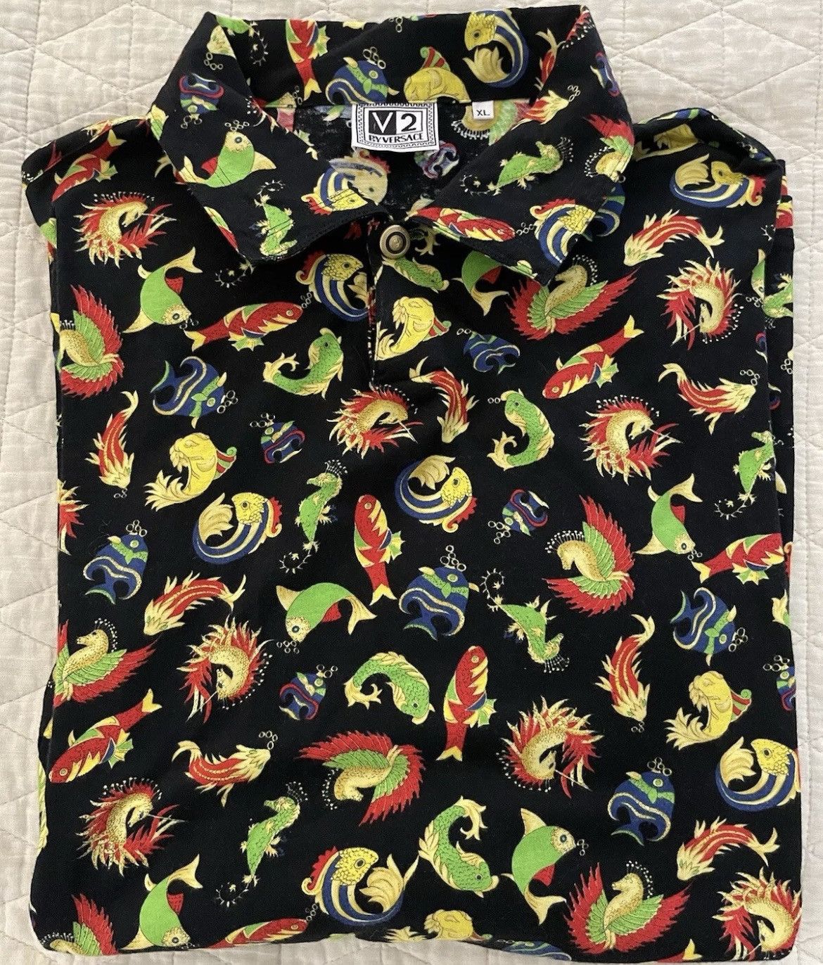 Bright Koi Fish Print Shirt Tops