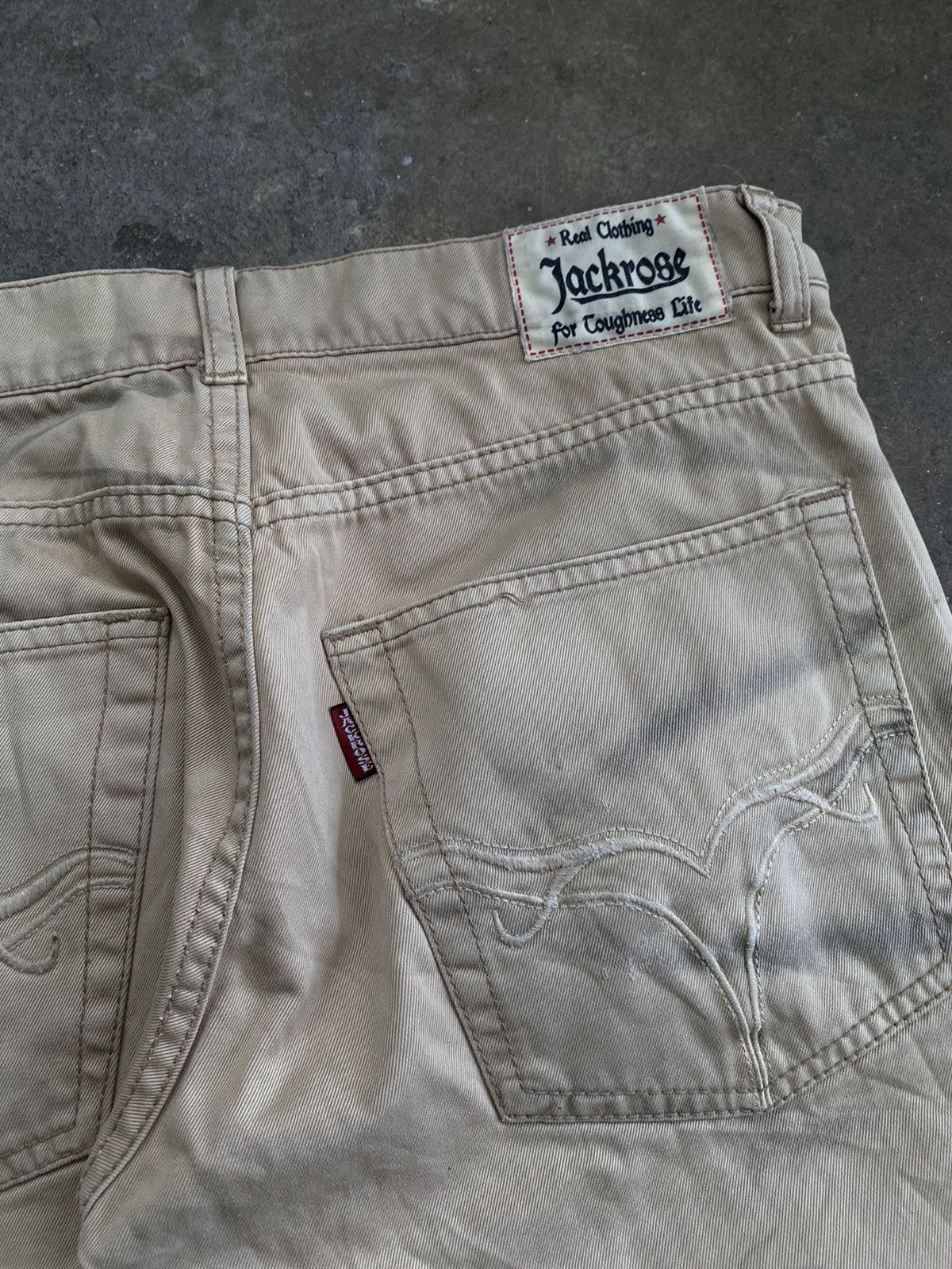 JACKROSE Jackrose Slim Flare Beige Denim Size US 29 - 6 Thumbnail