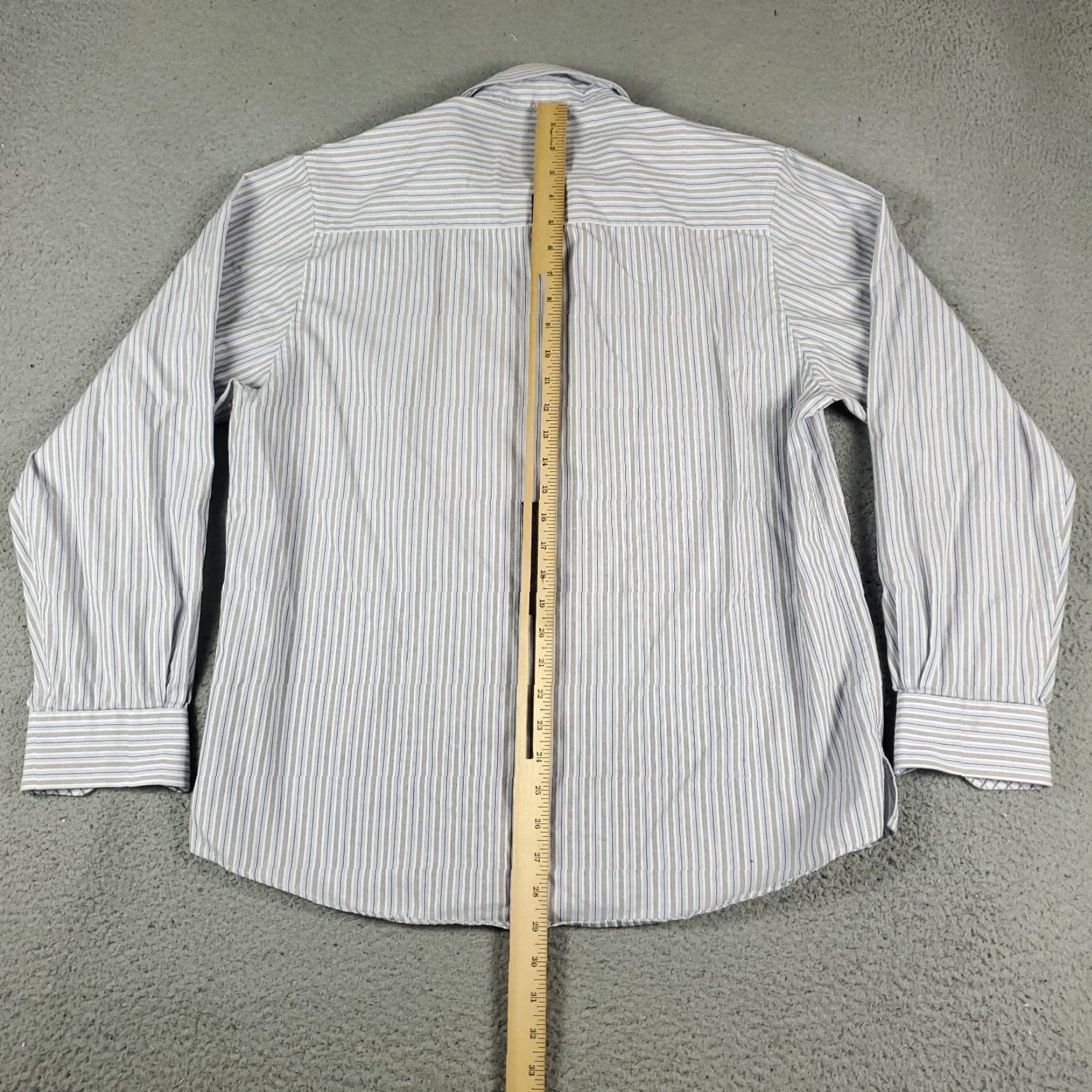 Vintage Jhane Barnes Shirt Mens Large Blue Striped Casual Button Up Long Sleeve Size US L / EU 52-54 / 3 - 3 Thumbnail
