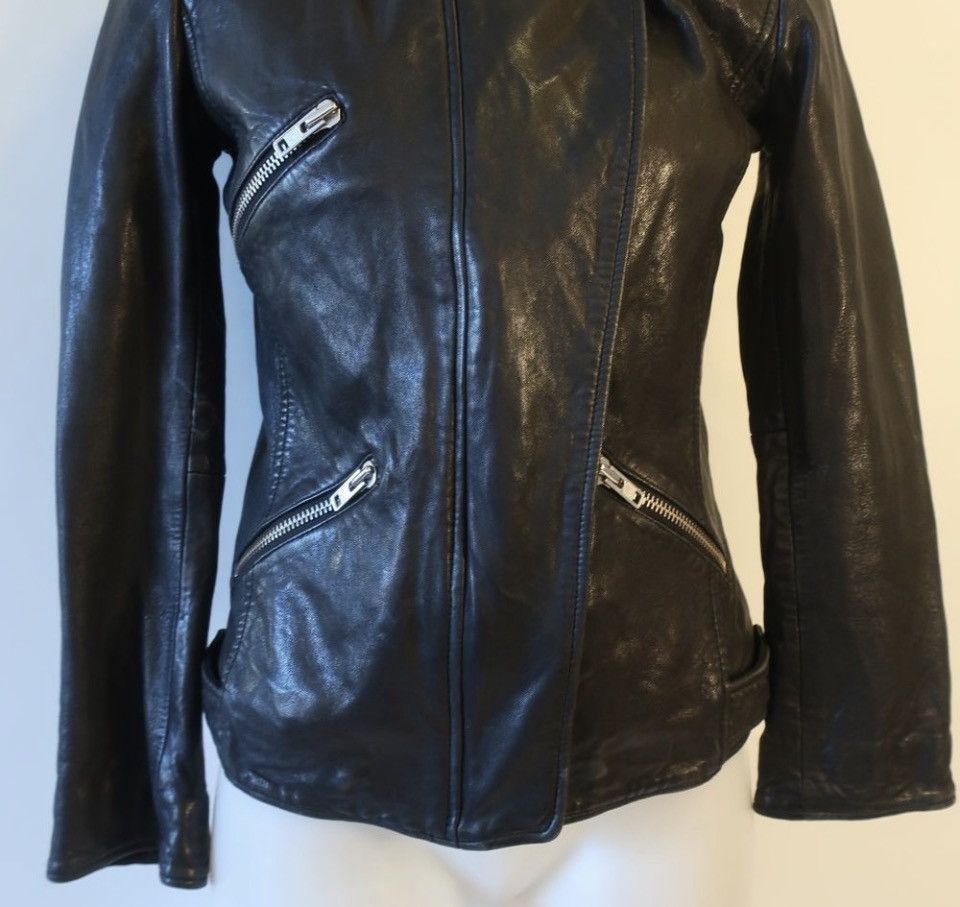 Isabel Marant Etoile Isabel Marant Etoile Black Leather Moto Jacket 36 US/4 Size XS / US 0-2 / IT 36-38 - 3 Thumbnail