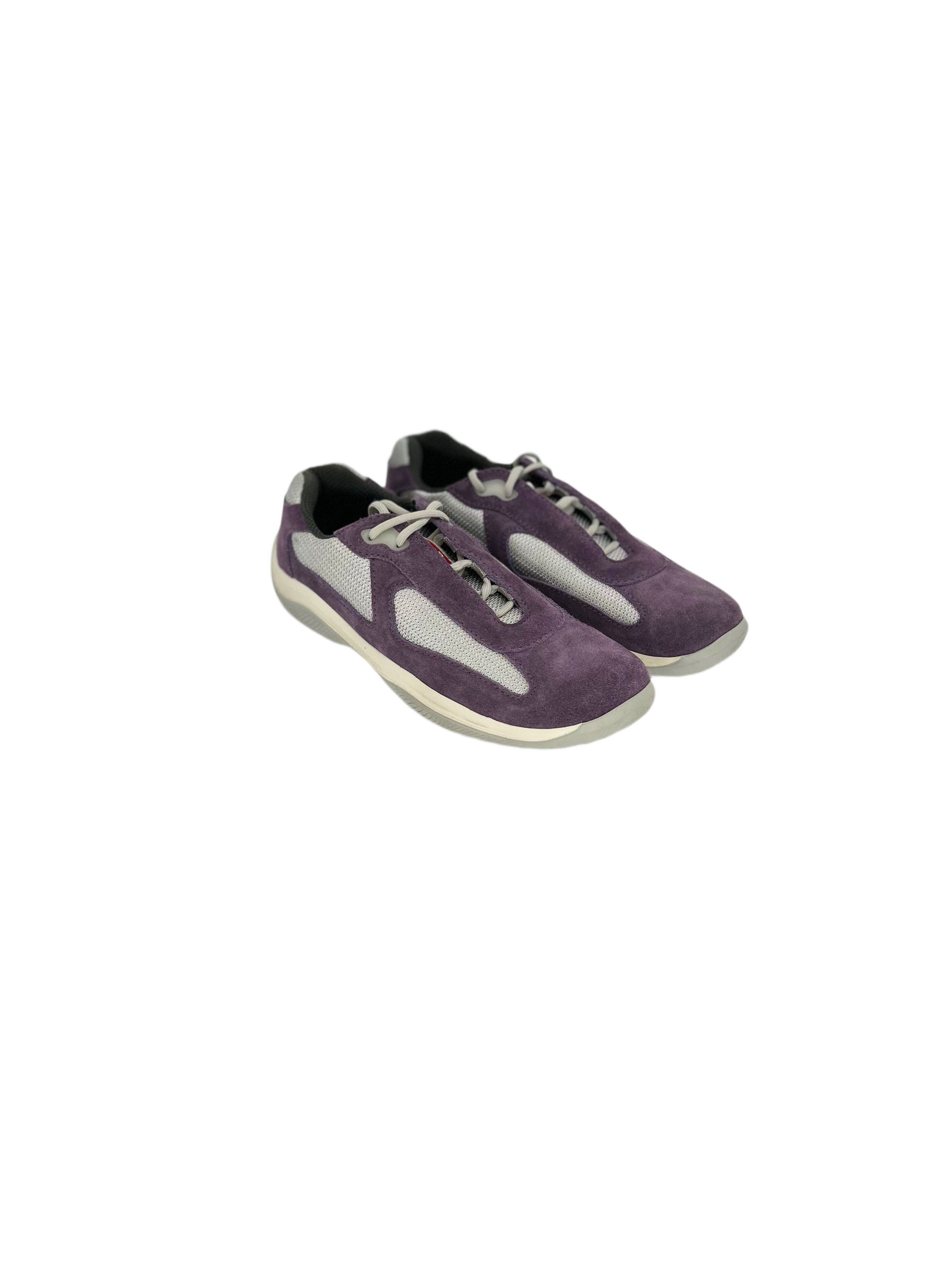 Prada Prada Linea Rossa - Women's 'America's Cup' Suede Trainers Size US 6.5 / IT 36.5 - 1 Thumbnail