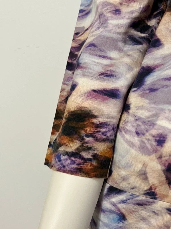 Escada Escada Emylia Sheath Midi Dress Purple Multicolor Size M / US 6-8 / IT 42-44 - 3 Thumbnail