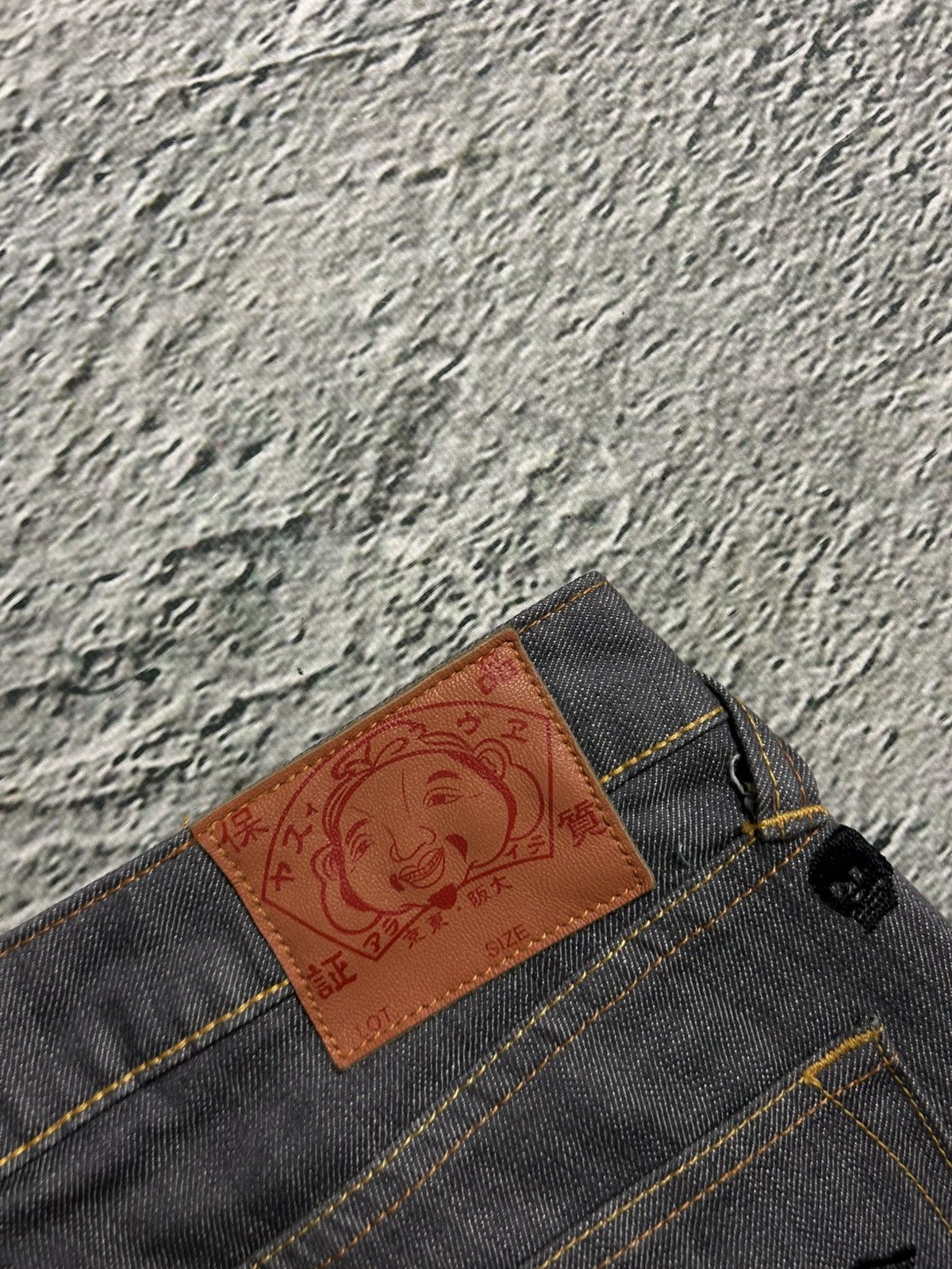 Evisu Evisu vintage daicock skull logo grey jeans black Size 26" / US 2 / IT 38 - 5 Thumbnail