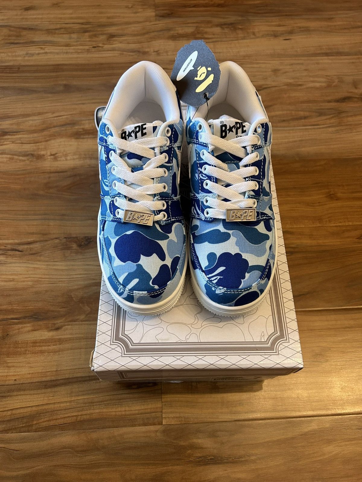 Bape NEW Bape Blue ABC Camo Bapestas Size US 7 / EU 40 - 8 Thumbnail