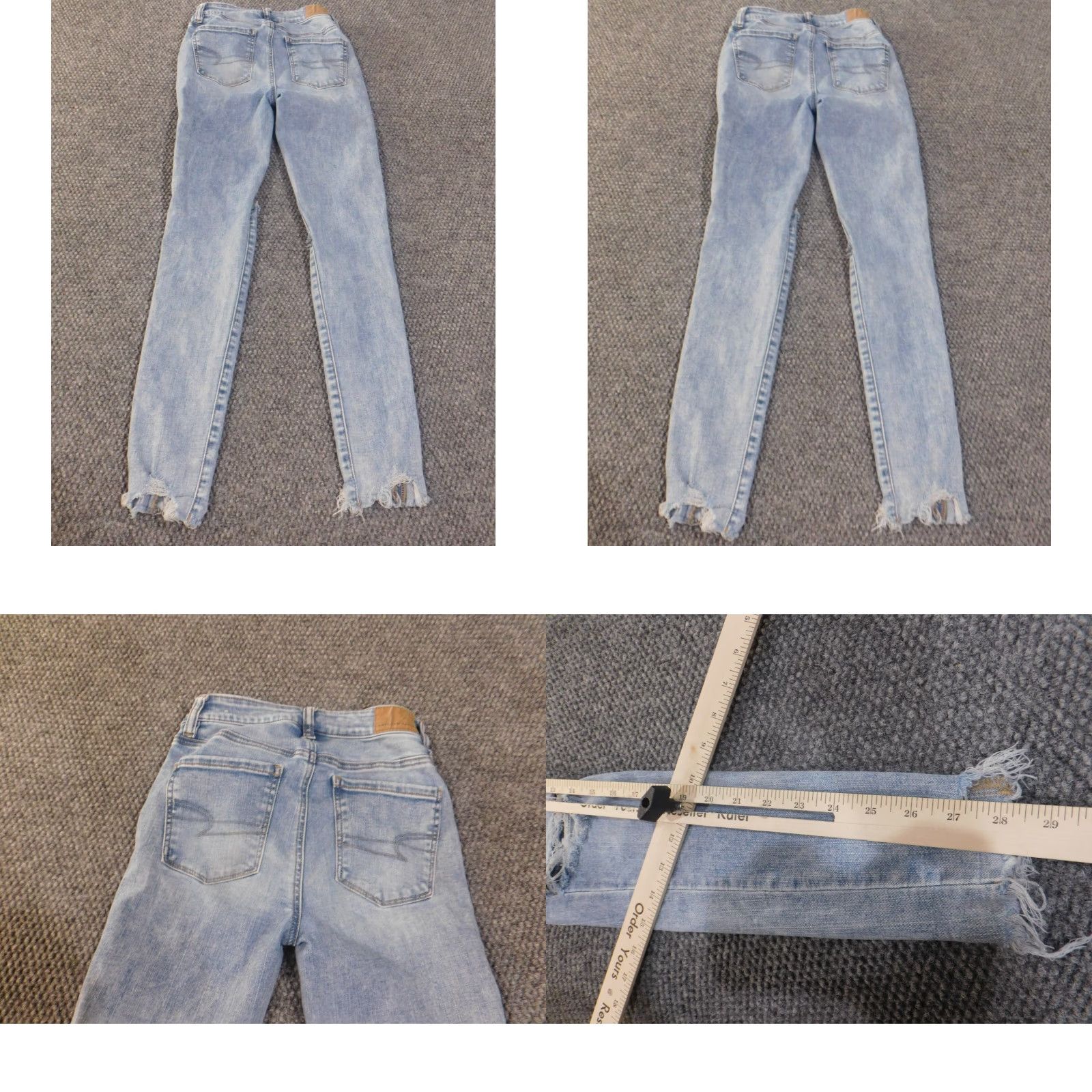 American Eagle Outfitters American Eagle Outfitters Jeans Womens 00 Blue High Rise Jegging Distressed Light Wash Regular Size 24" / US 00 / IT 34 - 8 Thumbnail