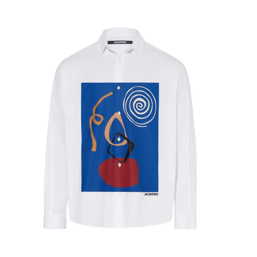 Jacquemus o1h1sh10624 Simon Shirt in White Size US L / EU 52-54 / 3 - 1 Thumbnail