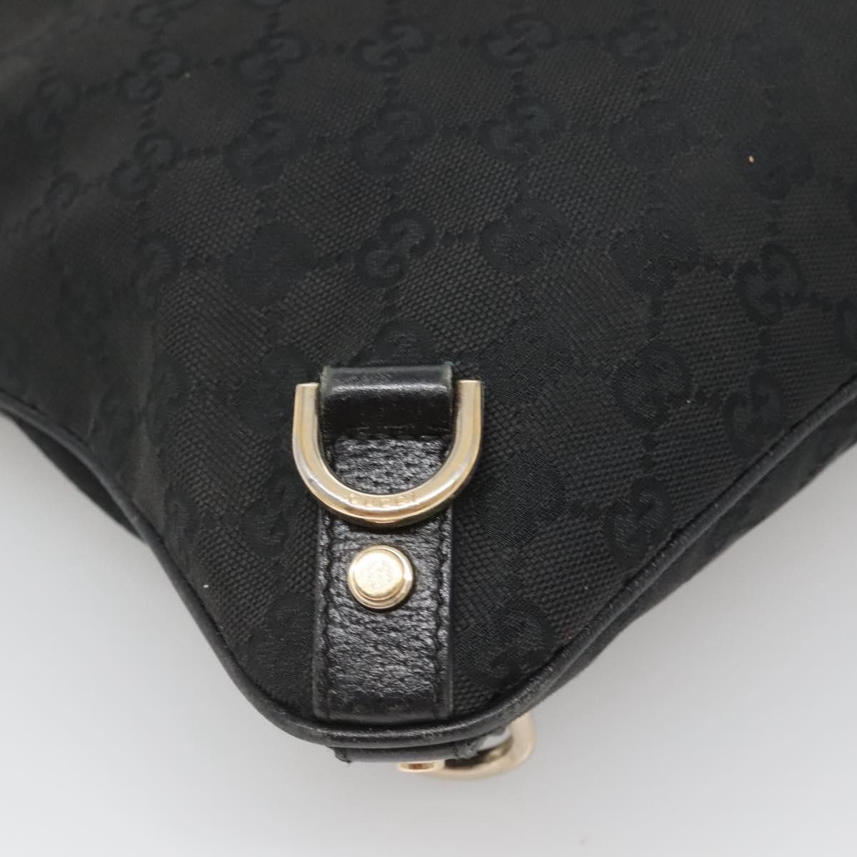 Gucci GUCCI GG Canvas Abbey Shoulder Bag Black Gold Size ONE SIZE - 11 Thumbnail
