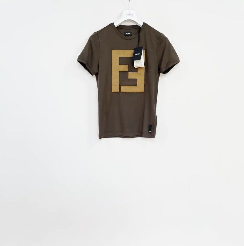 Fendi Fendi Brown Cotton Short Sleeve T-Shirt 0089 Size US XS / EU 42 / 0 - 1 Thumbnail