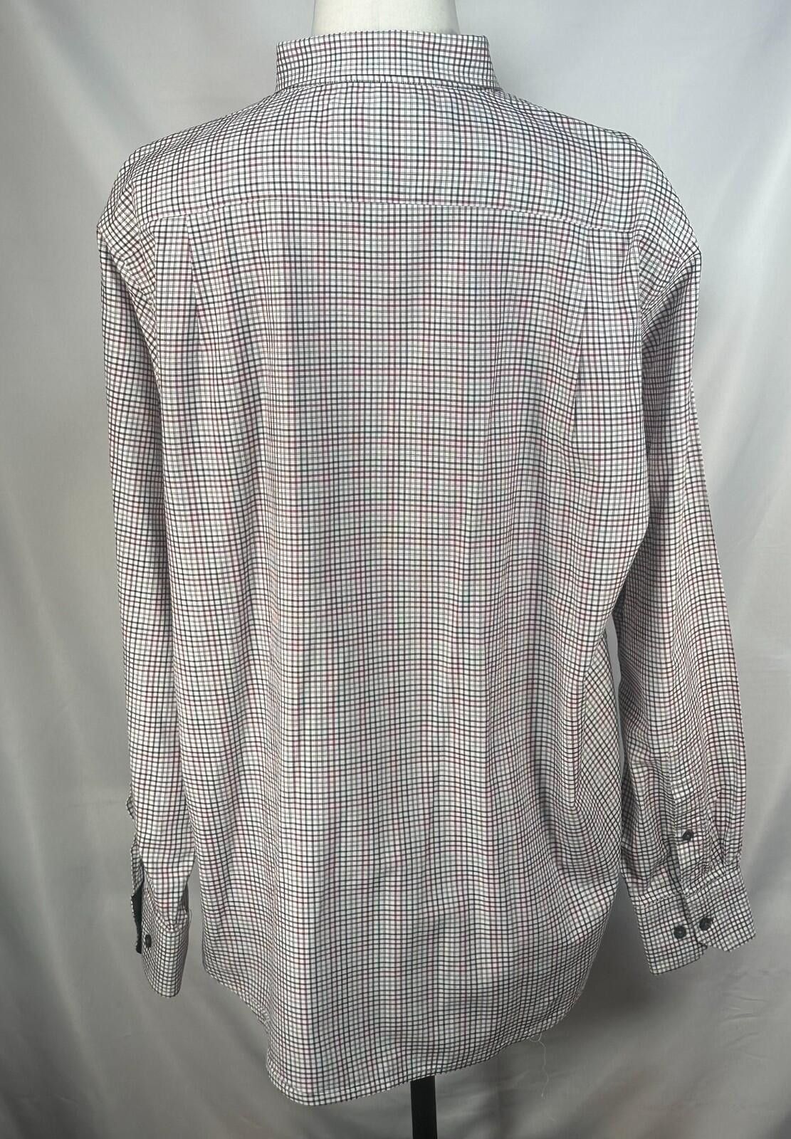 Alex Cannon Alex Cannon Checked Tailored Oxford Button Up Red Mens XL Size US XL / EU 56 / 4 - 2 Thumbnail