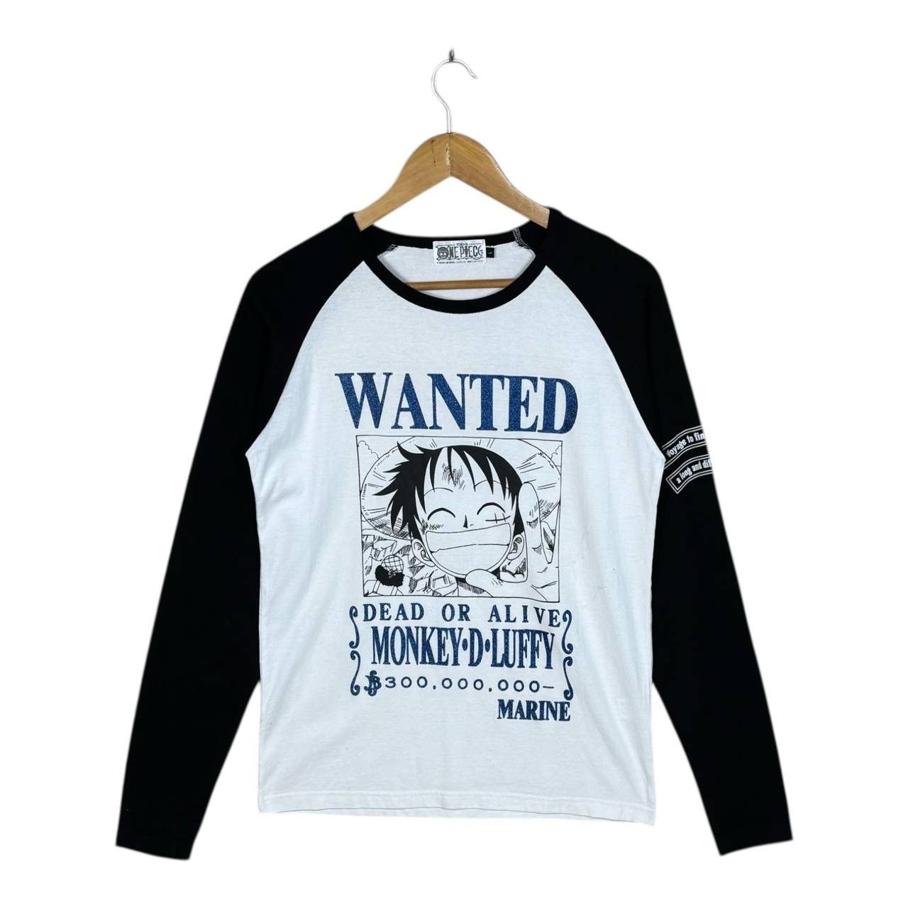 One Piece Vintage One Piece Luffy Wanted Poster Raglan Shirt Size L Size US M / EU 48-50 / 2 - 1 Thumbnail