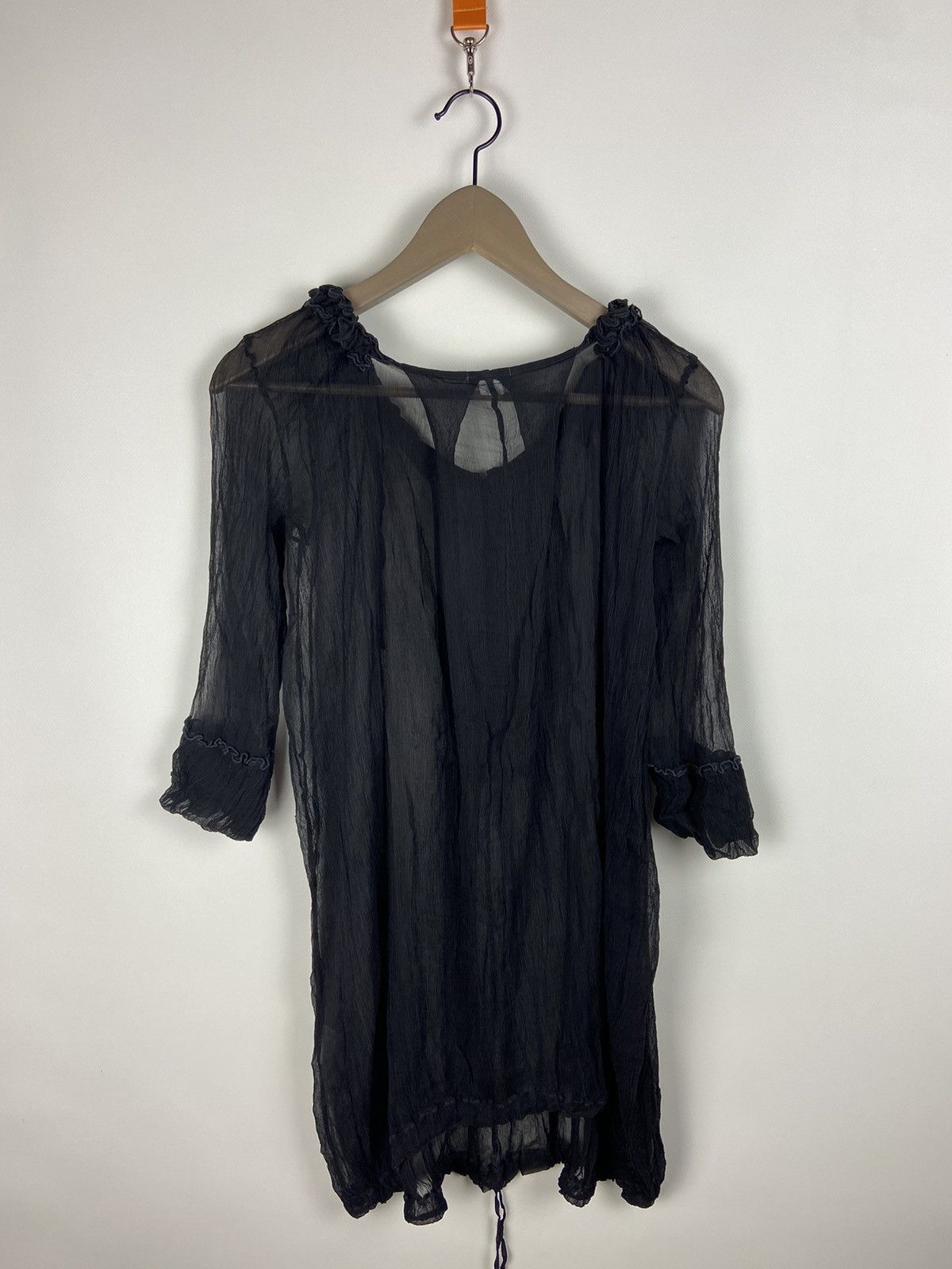 Transit × Vintage Vintage Transit Par Such Avant-Garde Silk Transparent Dress Size S / US 4 / IT 40 - 2 Thumbnail