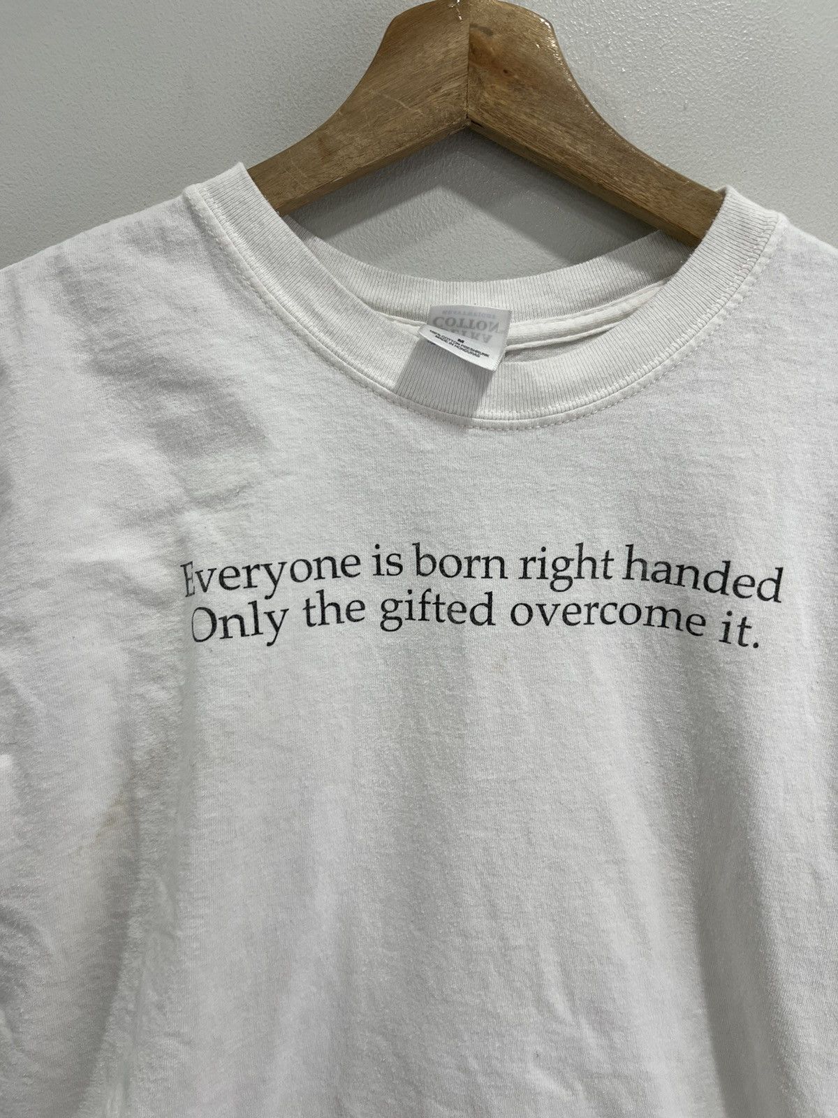 Vintage Vintage Left Handed Right Handed Sentence Words Tee phrase Size US M / EU 48-50 / 2 - 3 Thumbnail