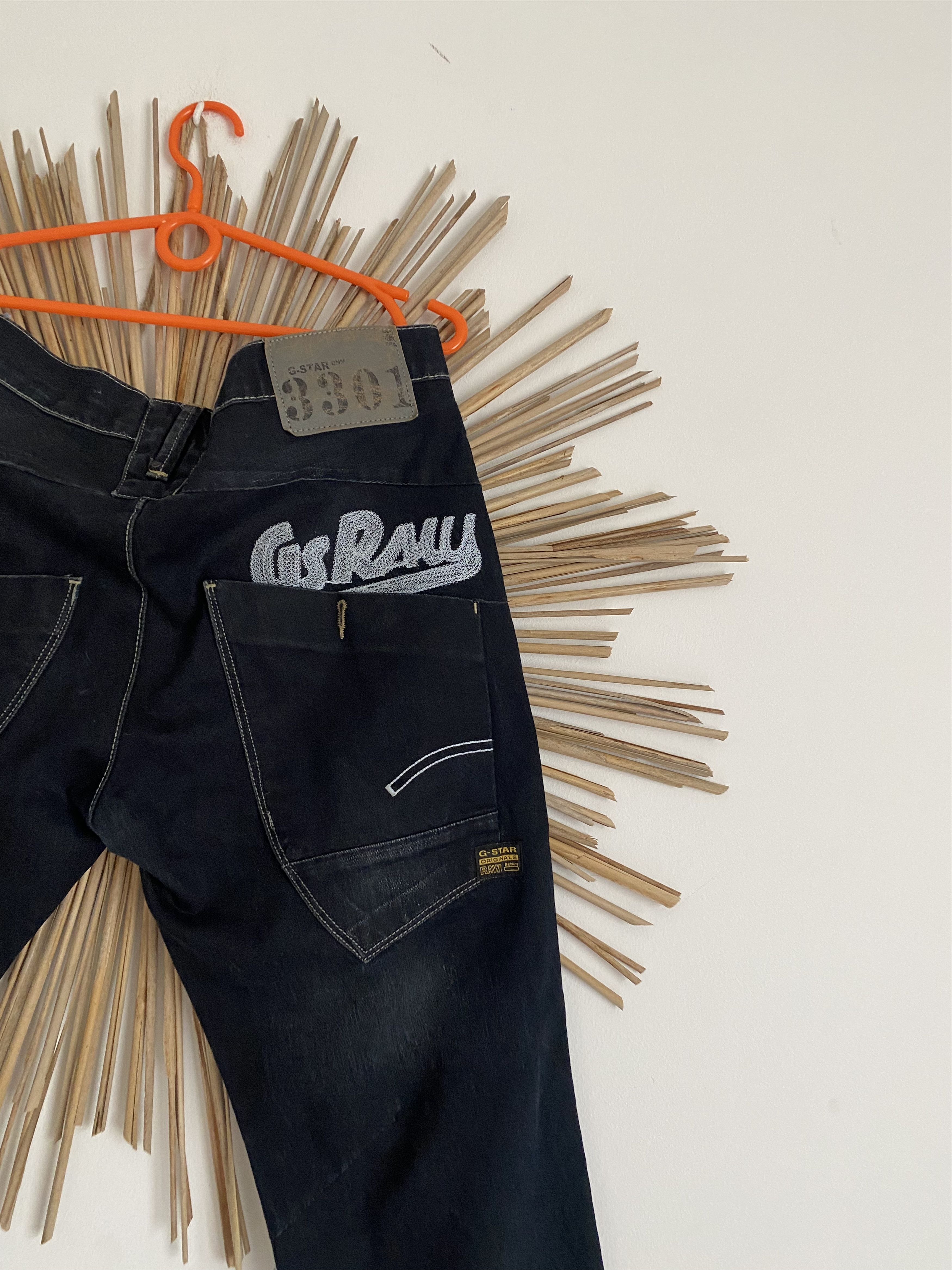G-Star G-star raw 3301 vintage big logo denim jeans Size US 34 / EU 50 - 3 Thumbnail