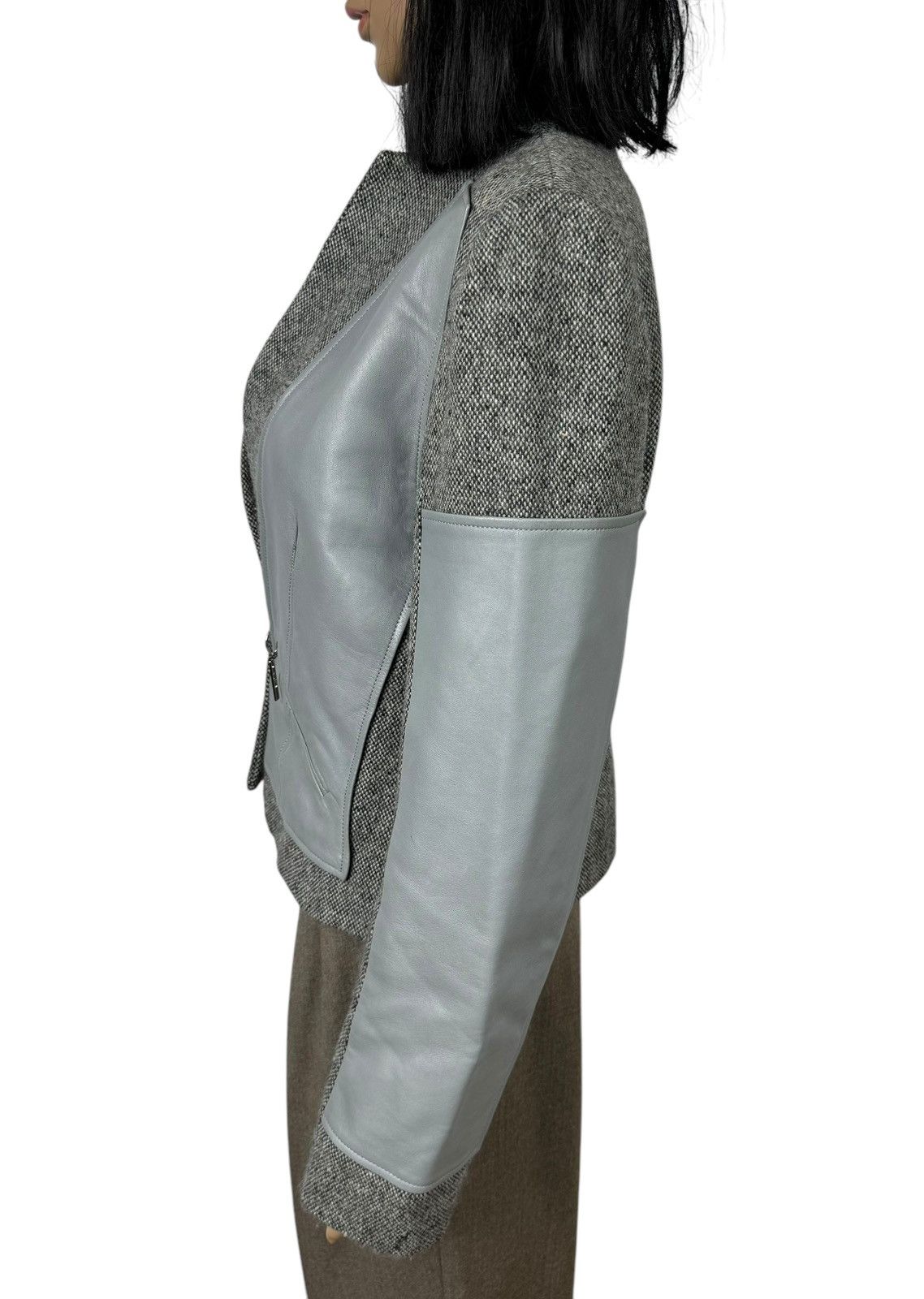 Dior × John Galliano Christian Dior John Galliano Genuine Leather And Wool Jacket Size M / US 6-8 / IT 42-44 - 6 Thumbnail