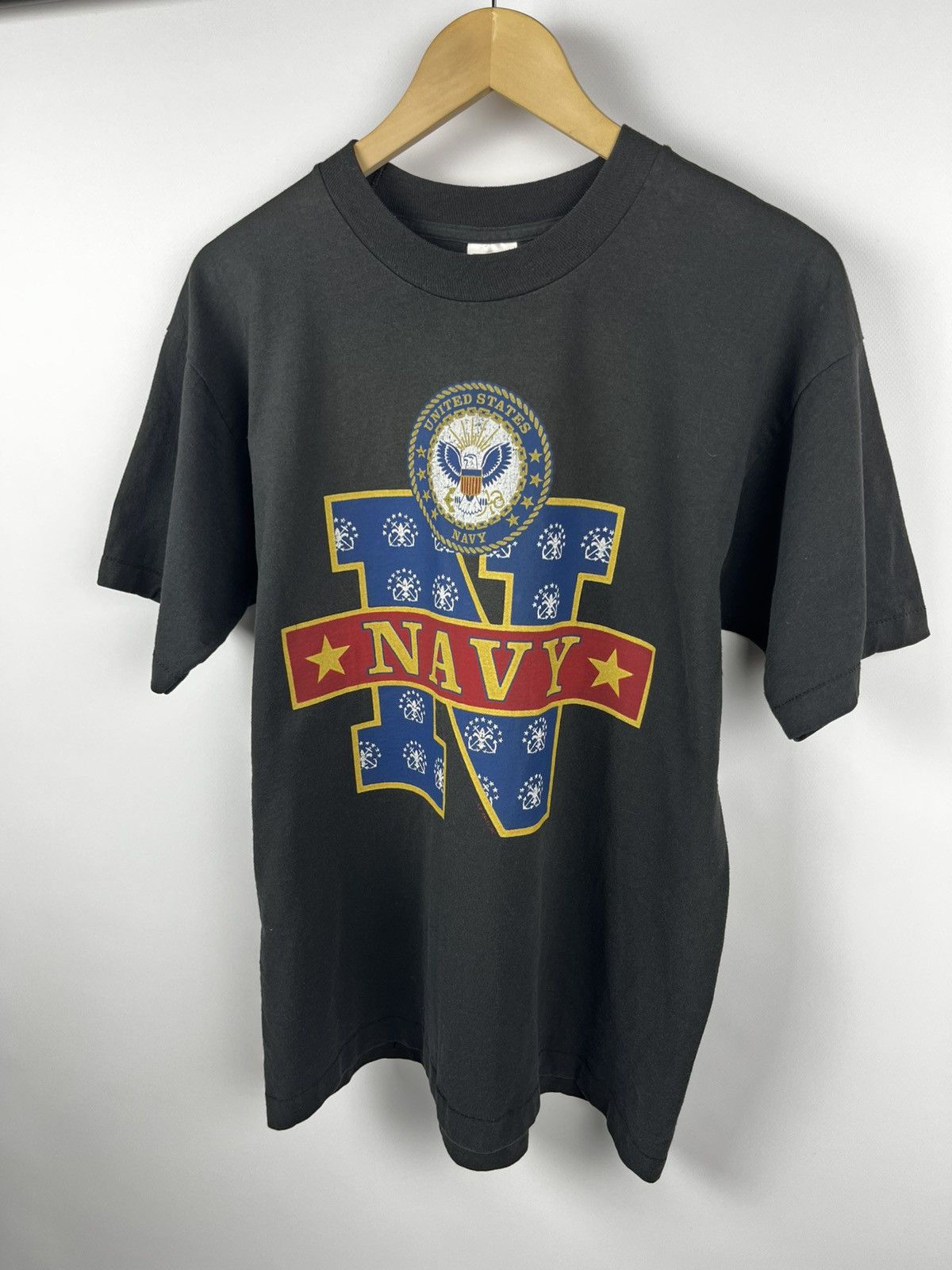 USA Olympics Vintage 2000’s Y2K Navy Minimalist Graphic T-Shirt Size US L / EU 52-54 / 3 - 6 Thumbnail