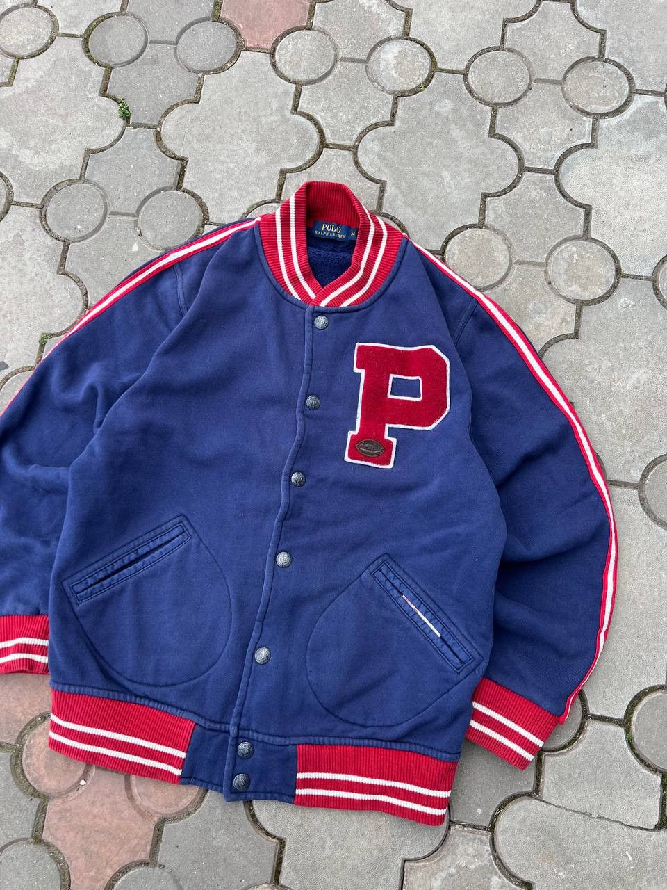 Vintage Polo Ralph Lauren New York Bomber Varsity Jacket
