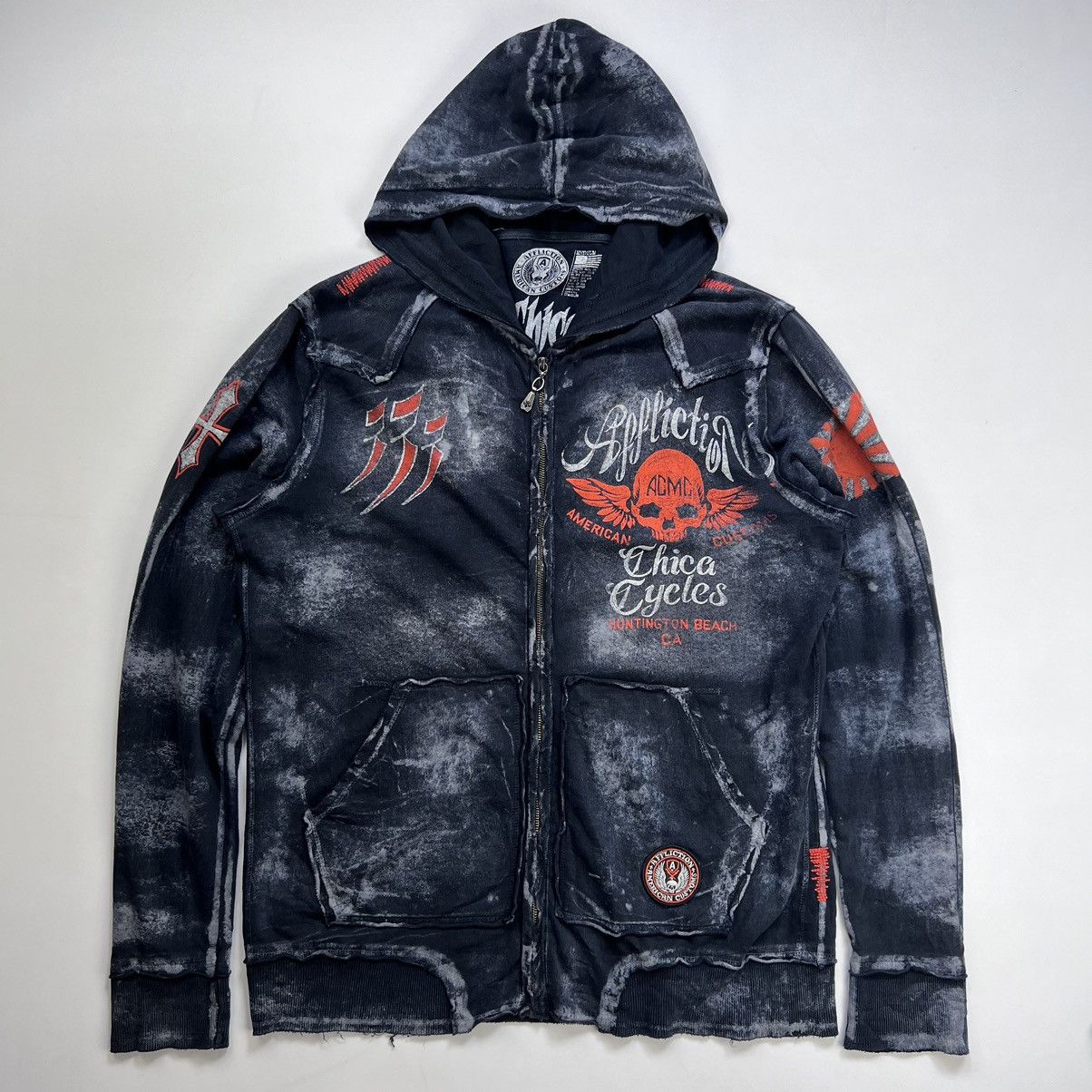 Affliction Affliction vintage faded style zip hoodie Size US L / EU 52-54 / 3 - 1 Thumbnail
