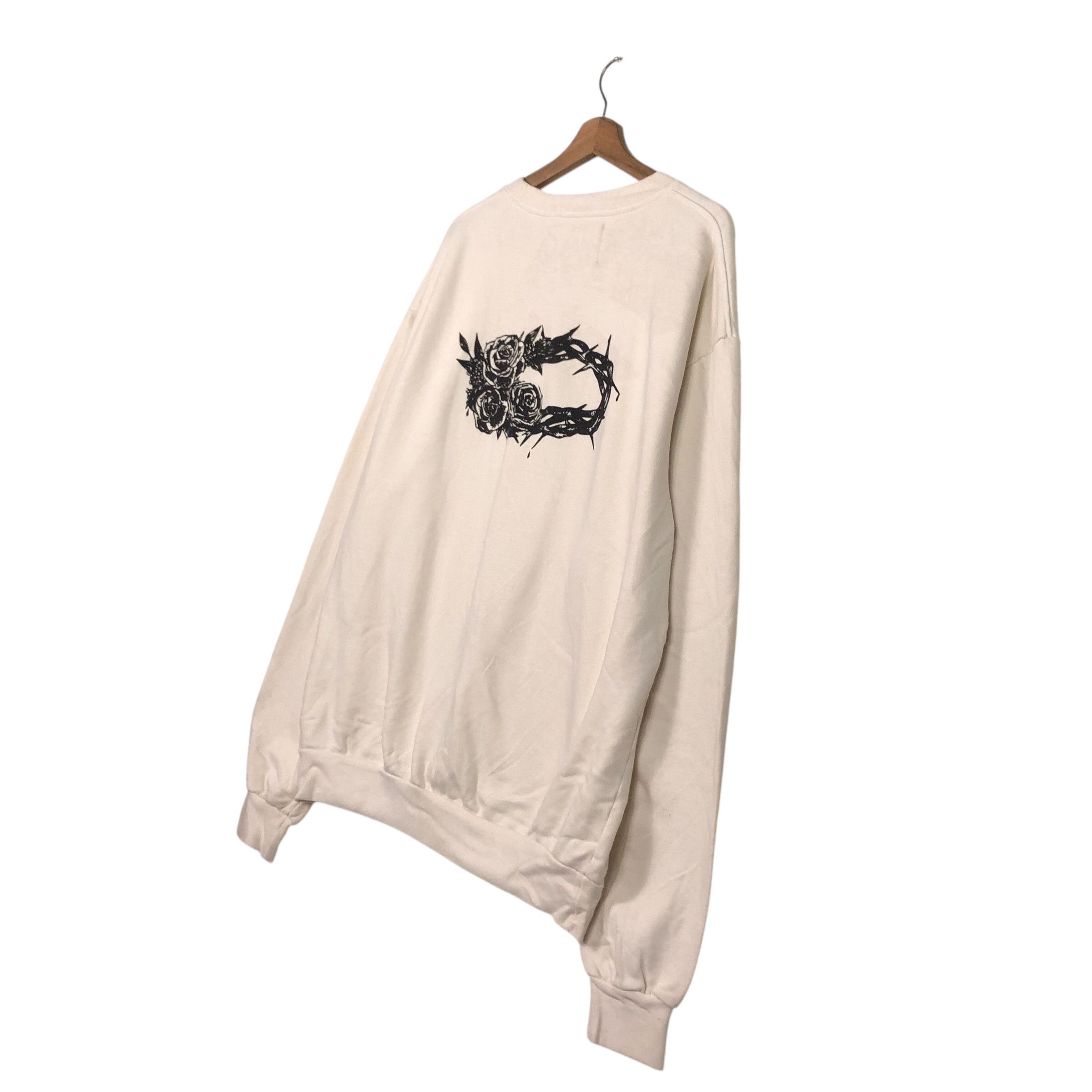 Japanese Brand 📌Vintage Sweatshirt Labour Of Love Big Logo Flower Design Size US L / EU 52-54 / 3 - 11 Thumbnail