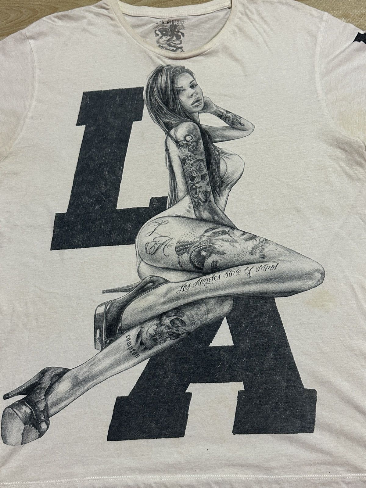 Cedarwood State × Japanese Brand Girl “Los Angeles State of Mind” Rare Tee Size US XL / EU 56 / 4 - 2 Thumbnail