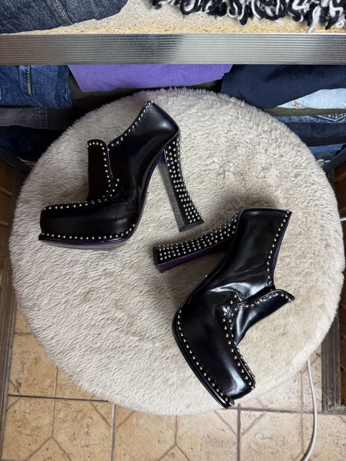 Prada PRADA Platform Heels Shoes y2k Over Metal archive Punk Size US 7 / IT 37 - 4 Thumbnail