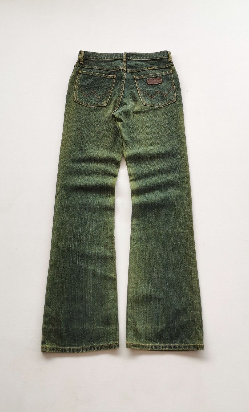 Wrangler Green Denim Vintage Wrangler Bootcut Jeans Size 28" / US 6 / IT 42 - 6 Thumbnail