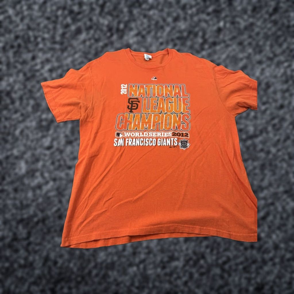Gildan San Francisco Giants MLB Baseball T-shirt Adult XL Orange NL Champions Tee Size US XL / EU 56 / 4 - 1 Thumbnail