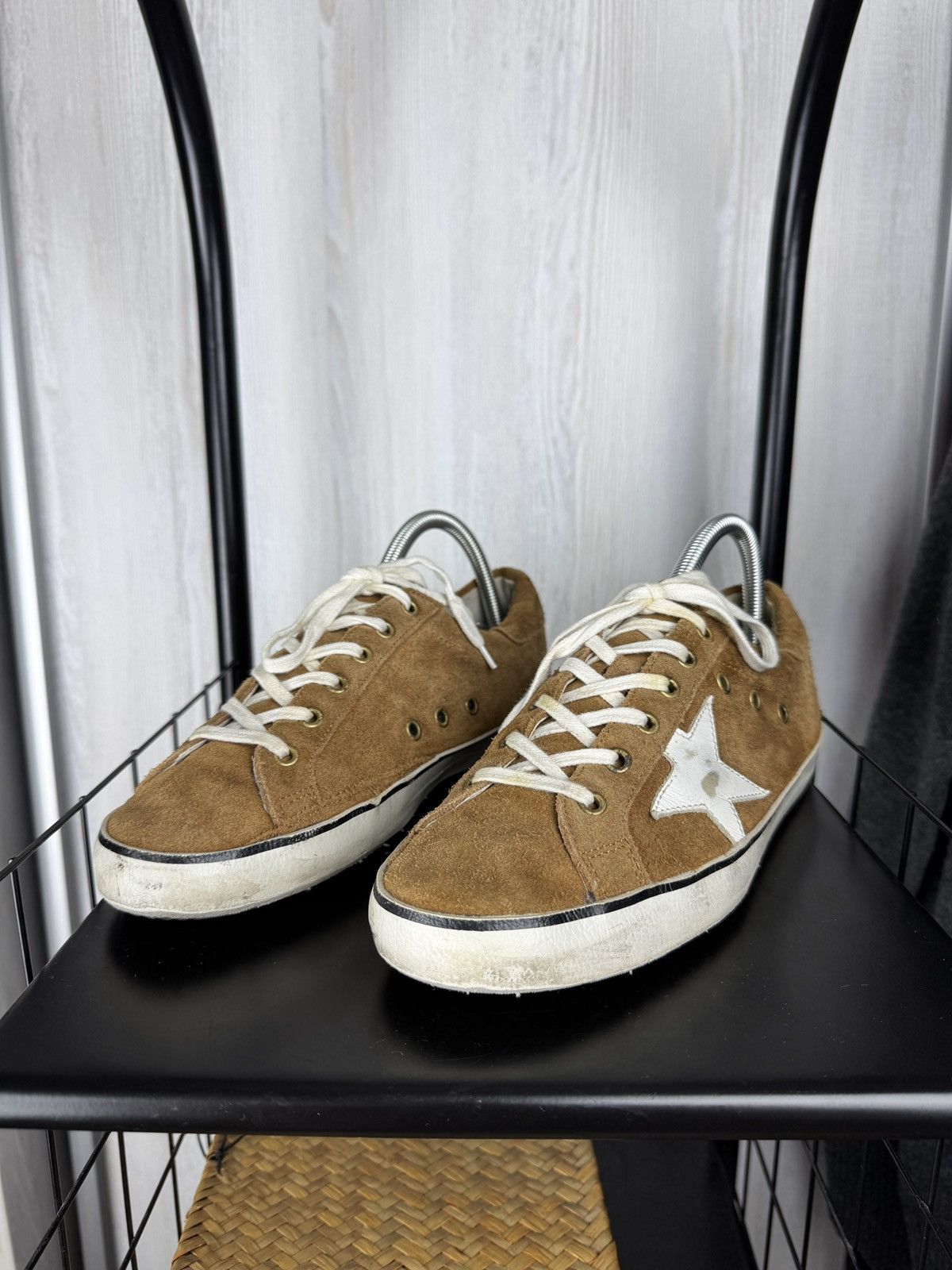 Golden Goose Golden Goose Deluxe Brand Super Star Lace-Up Camel Sneakers Size US 8 / EU 41 - 7 Thumbnail