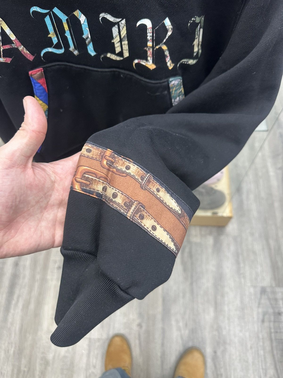 Amiri Amiri Scarf Patch Olde English Hoodie Size US XS / EU 42 / 0 - 2 Thumbnail