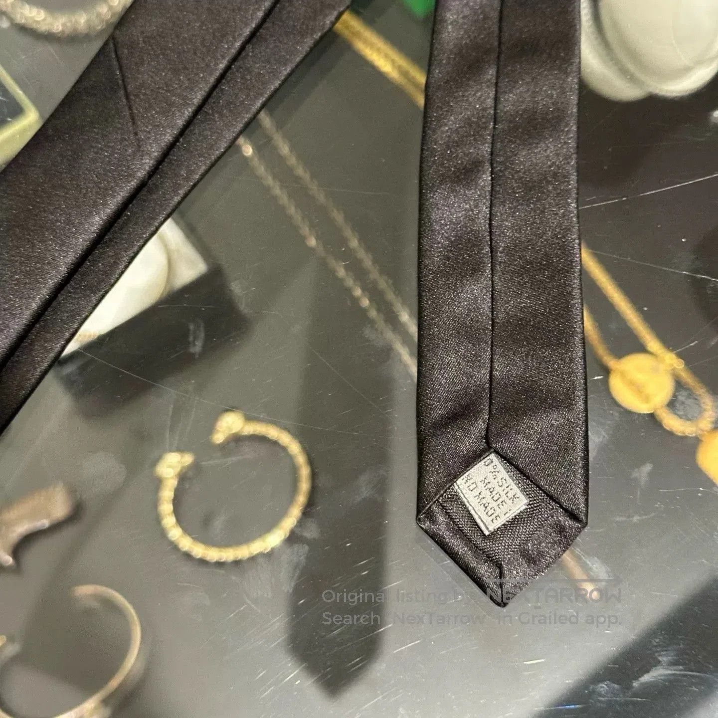 Dior Dior Little Bee Black Tie. Size ONE SIZE - 4 Thumbnail