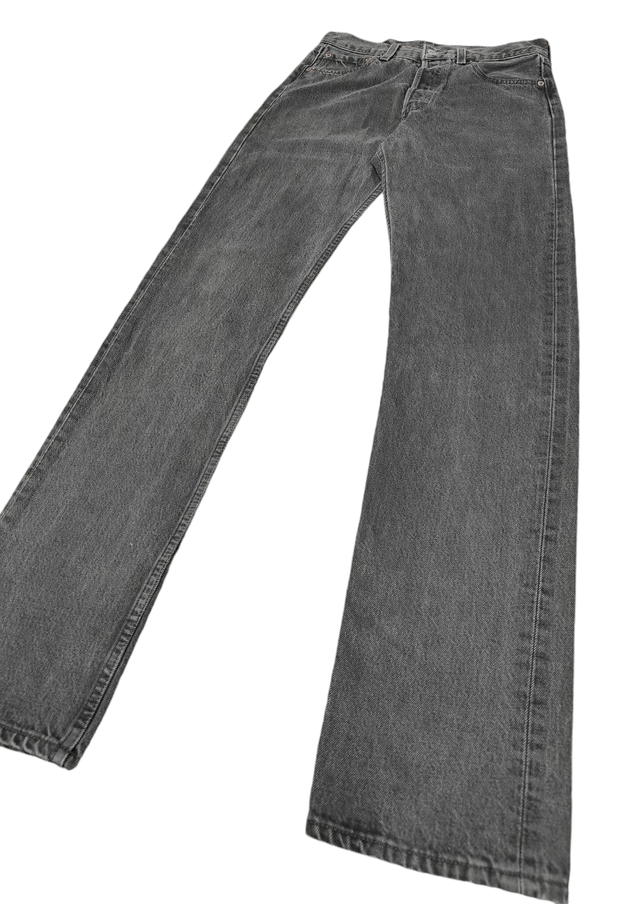 Levi's Vintage Clothing 90s Vintage Levi's 501 Nice Faded Black Denim Size US 29 - 6 Thumbnail